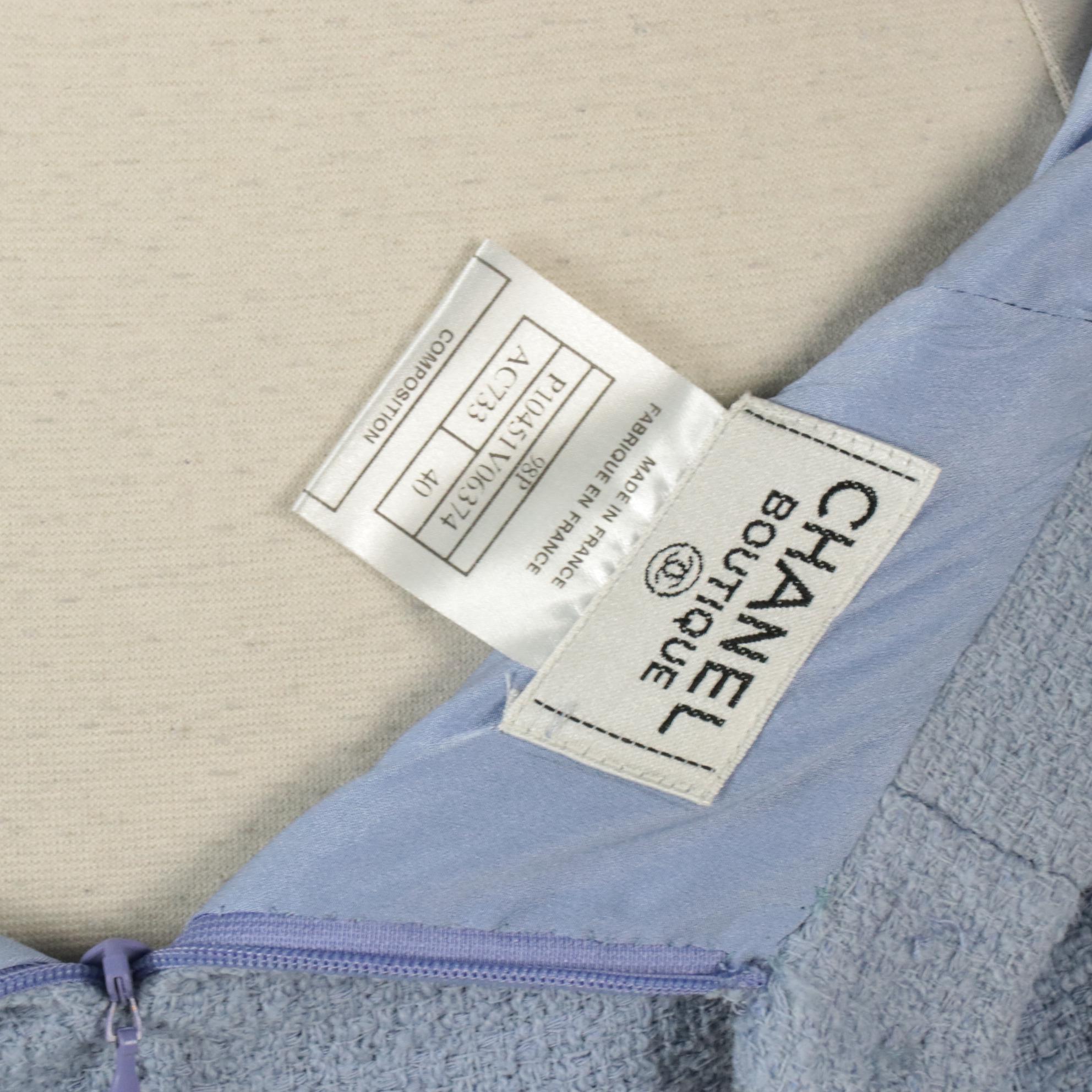 Chanel Boutique Double-Breasted Skirt Suit in Wool Blend, 1998 Spring Collection