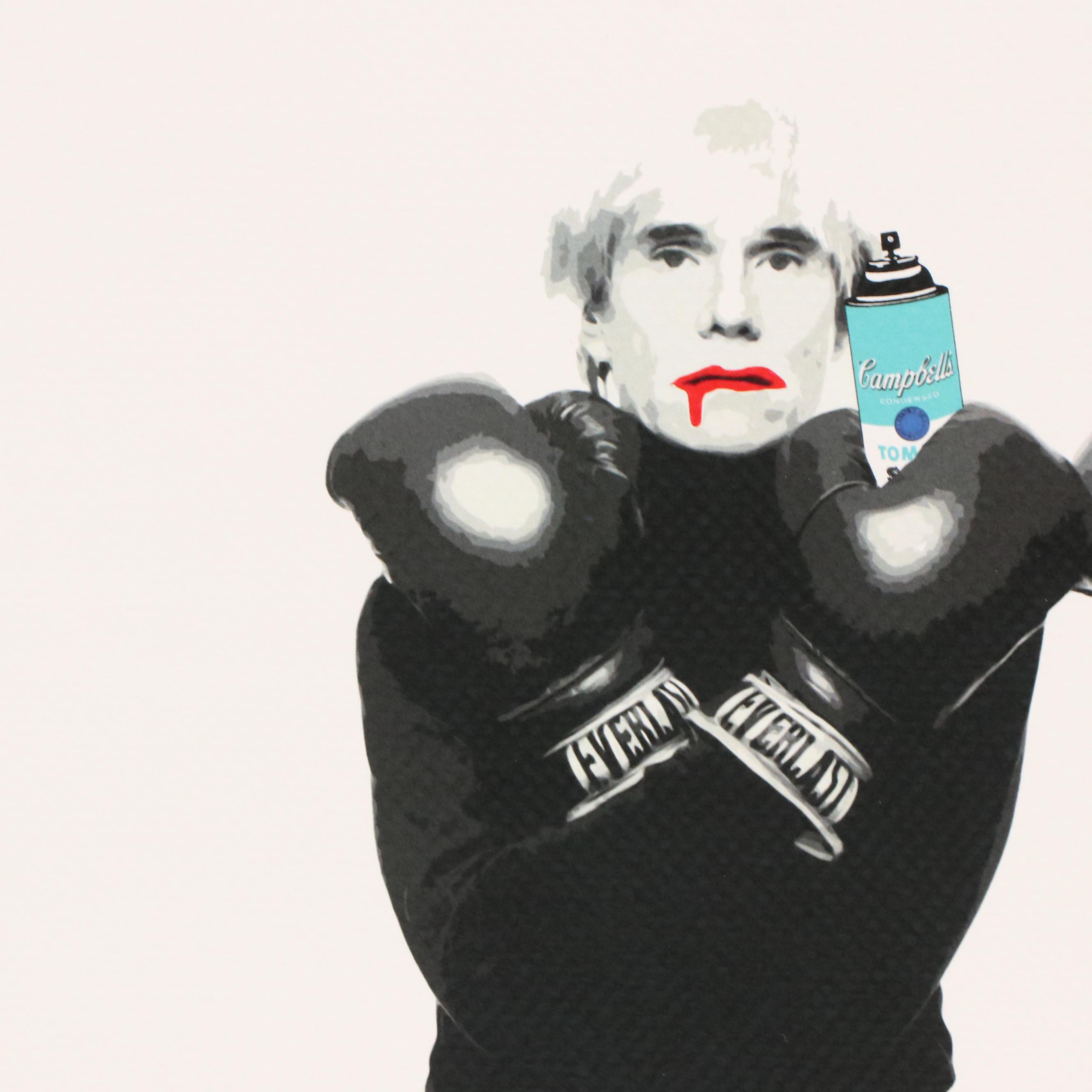 Death NYC Graphic Digital Print Featuring Andy Warhol and Basquiat, 21st Century