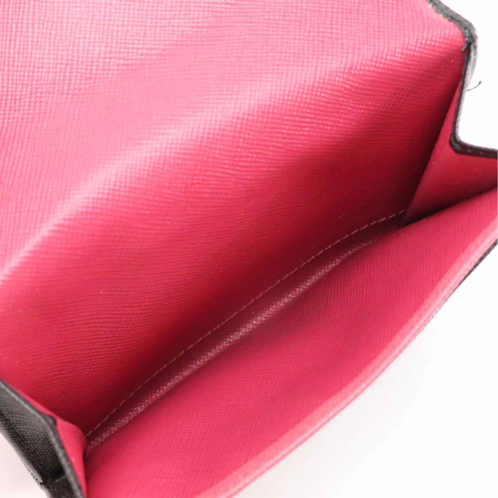 Prada Trifold Compact Wallet in Saffino Leather with Box