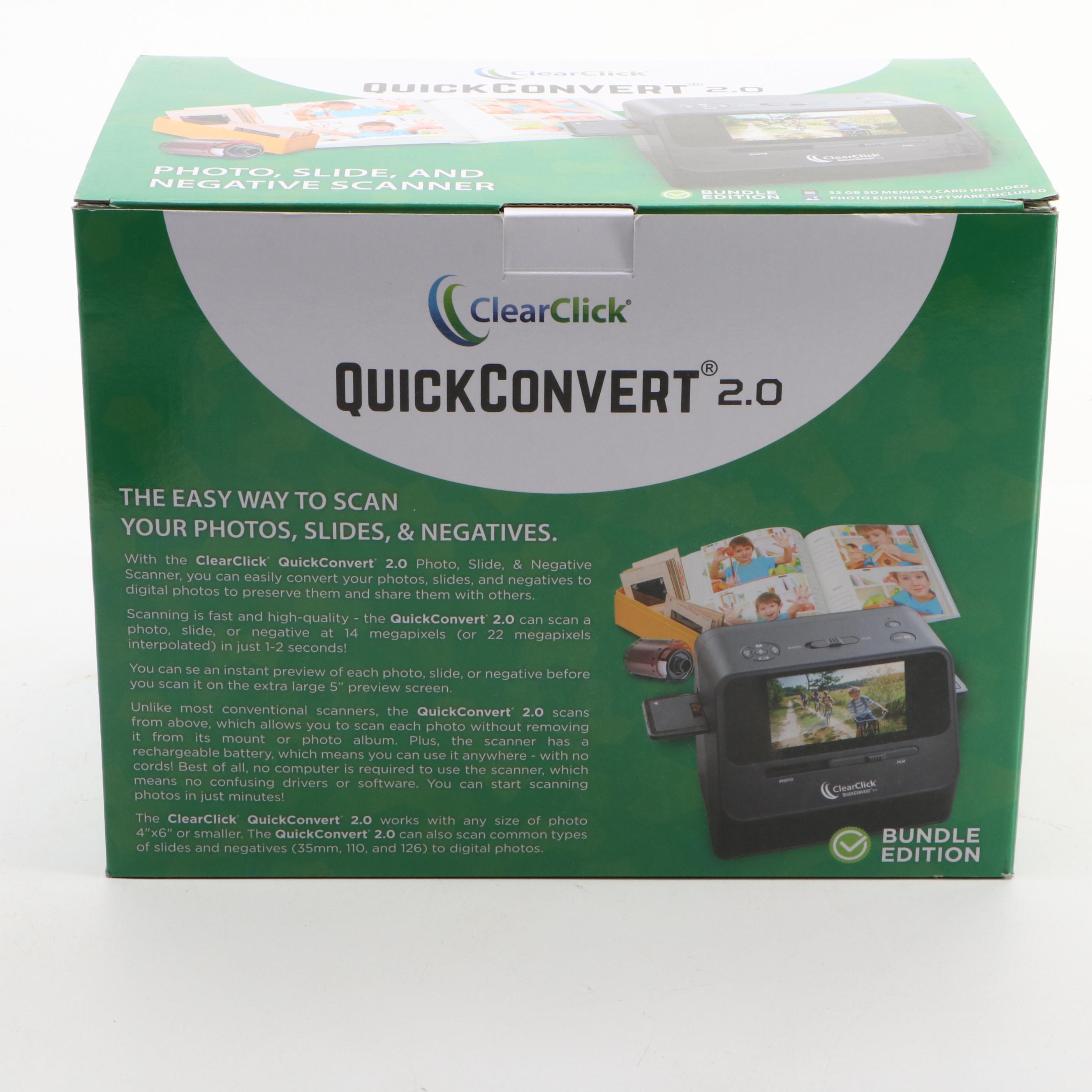 ClearClick QuickConvert 2.0 Photo Scanner