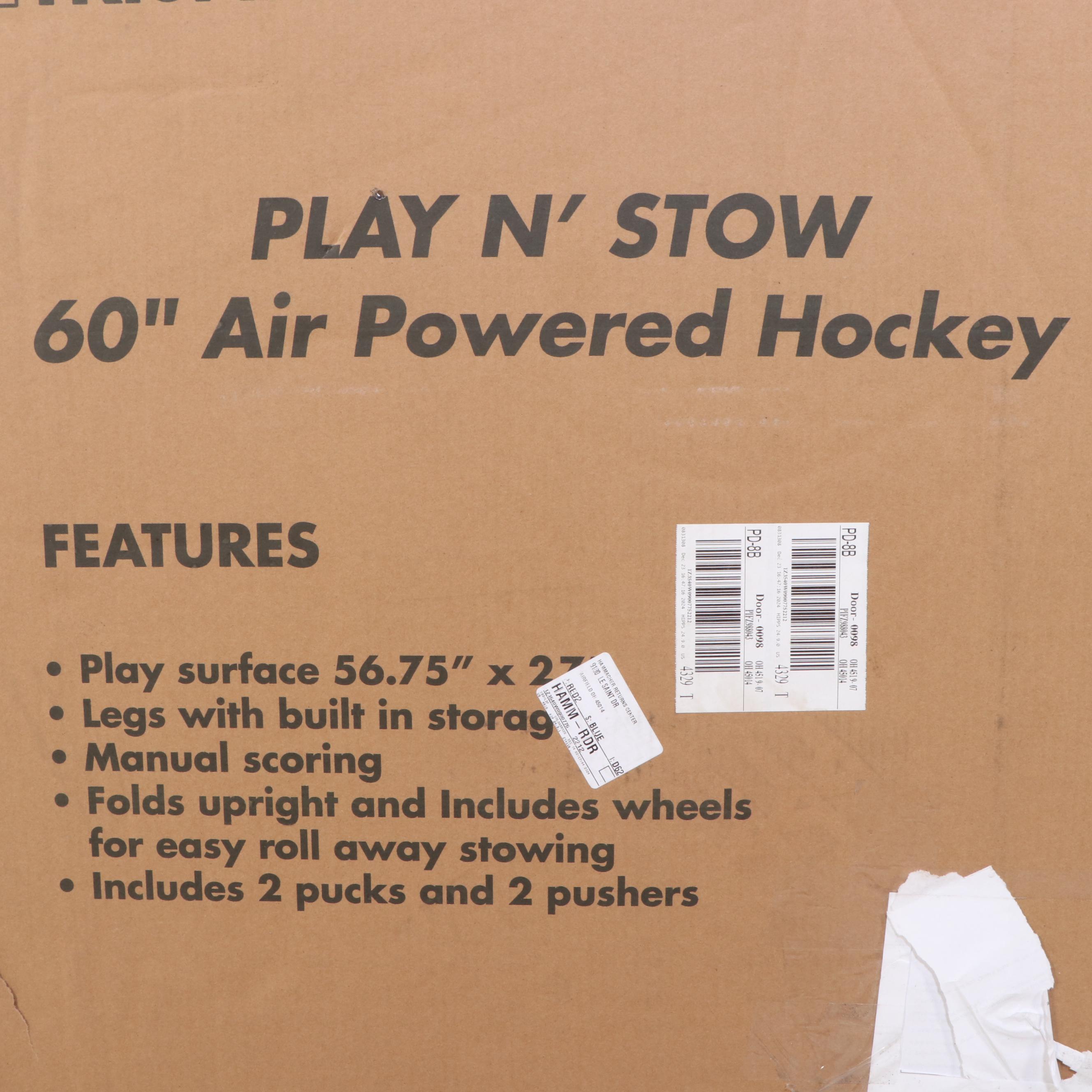 Triumph "Play N' Stow" 60" Air Hockey Table