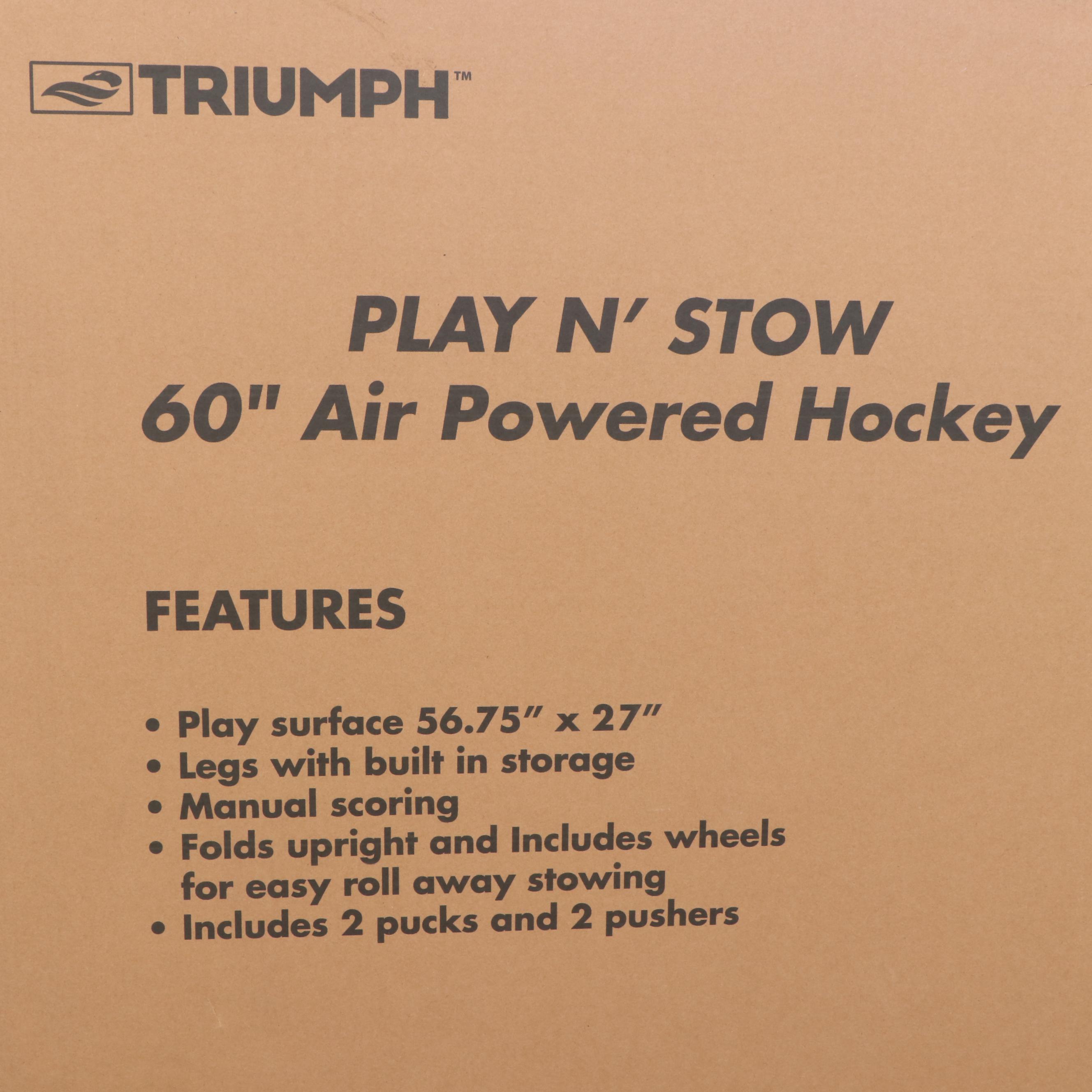 Triumph "Play N' Stow" 60" Air Hockey Table