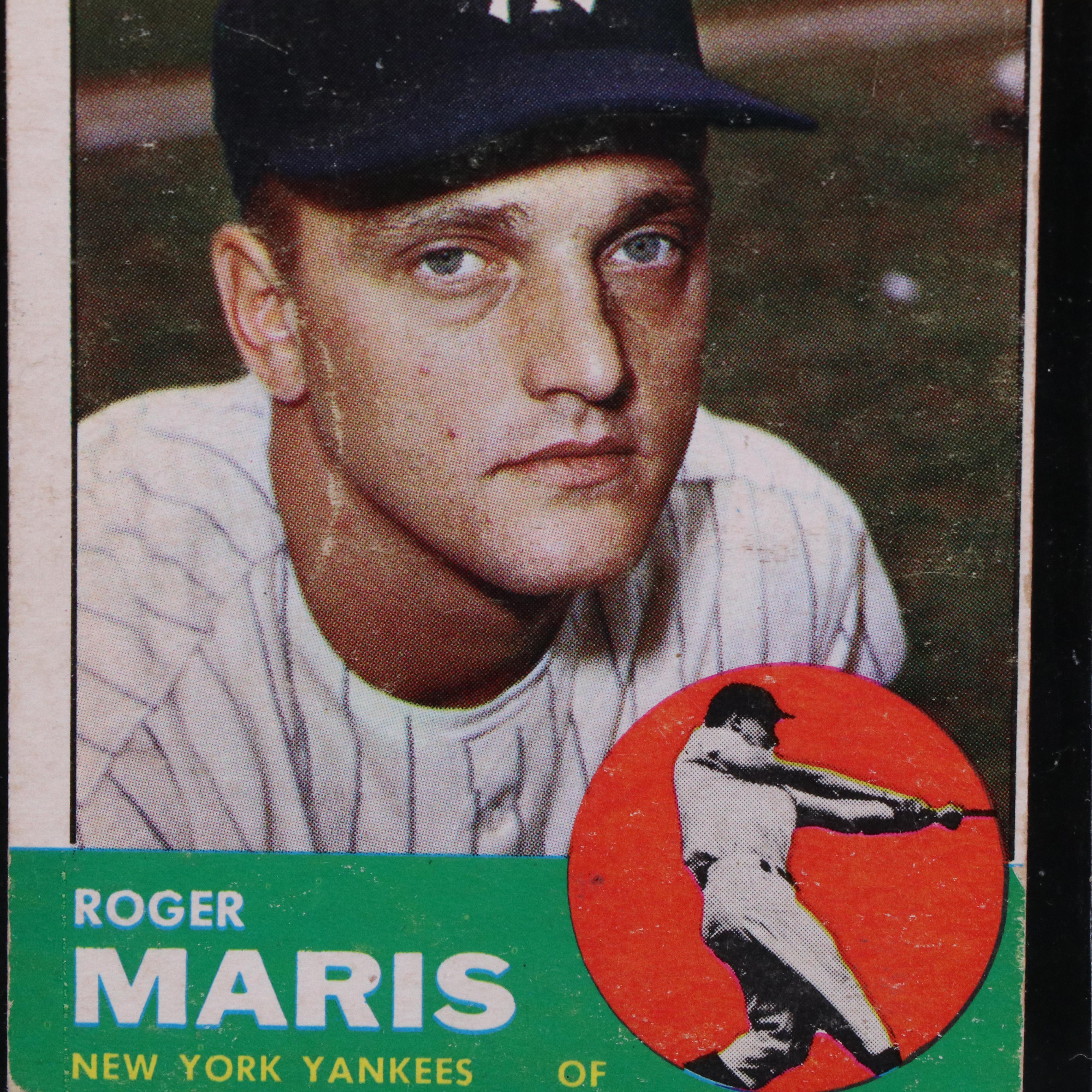 1963 Topps Roger Maris New York Yankees Baseball Card