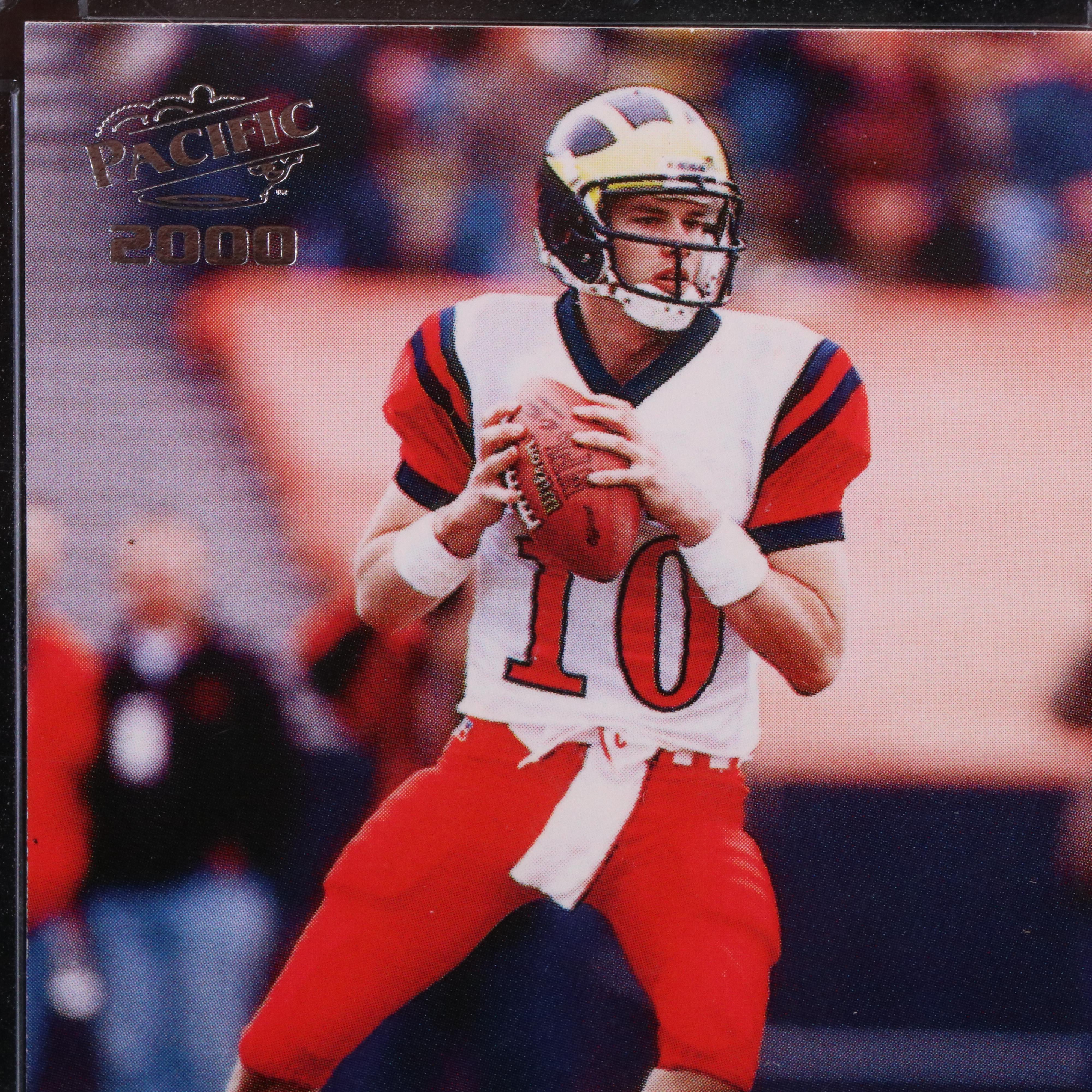 2000 Pacific Tom Brady Michigan Wolverines Rookie Football Card