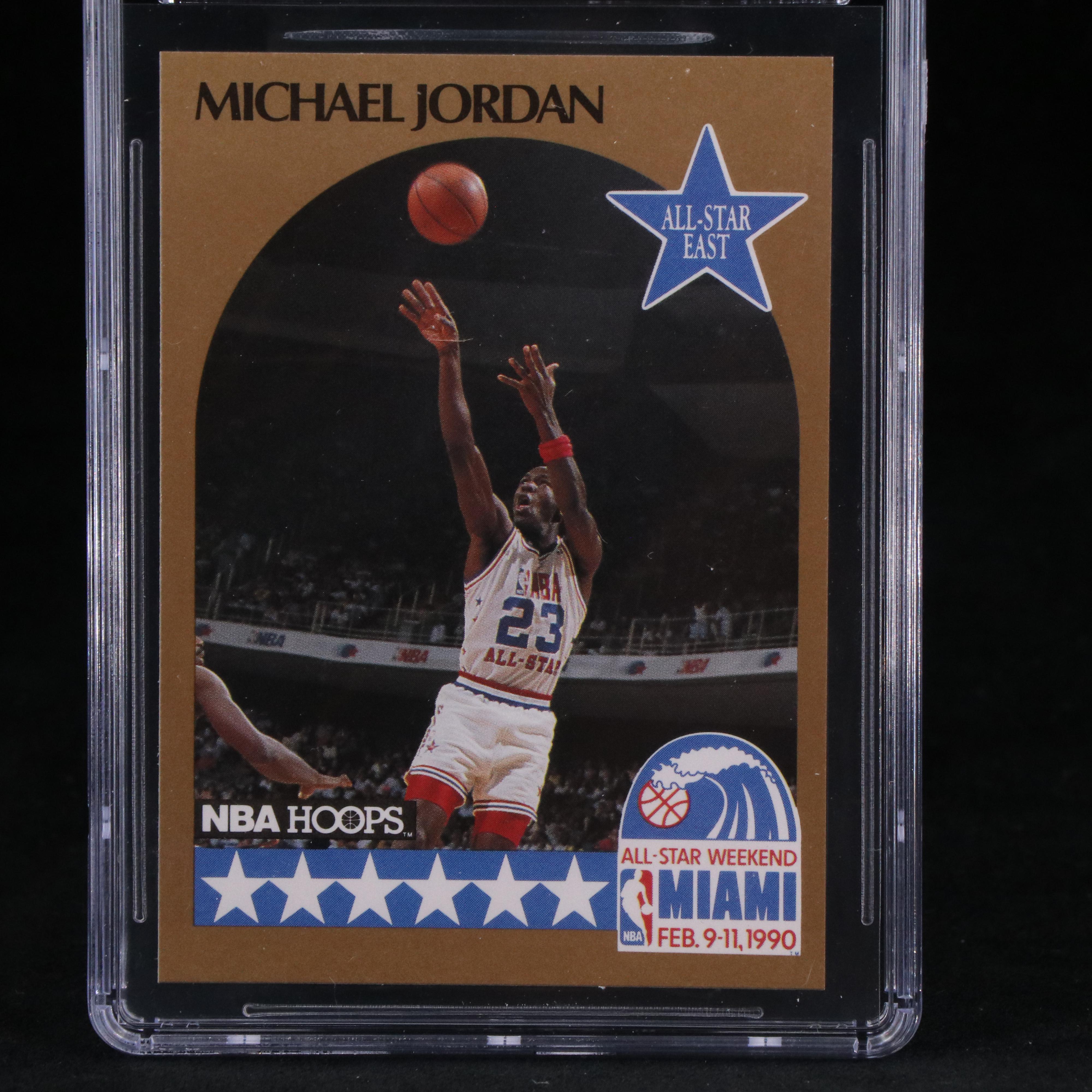 1990-91 NBA Hoops Michael Jordan All-Star Basketball Card Graded CSG 9