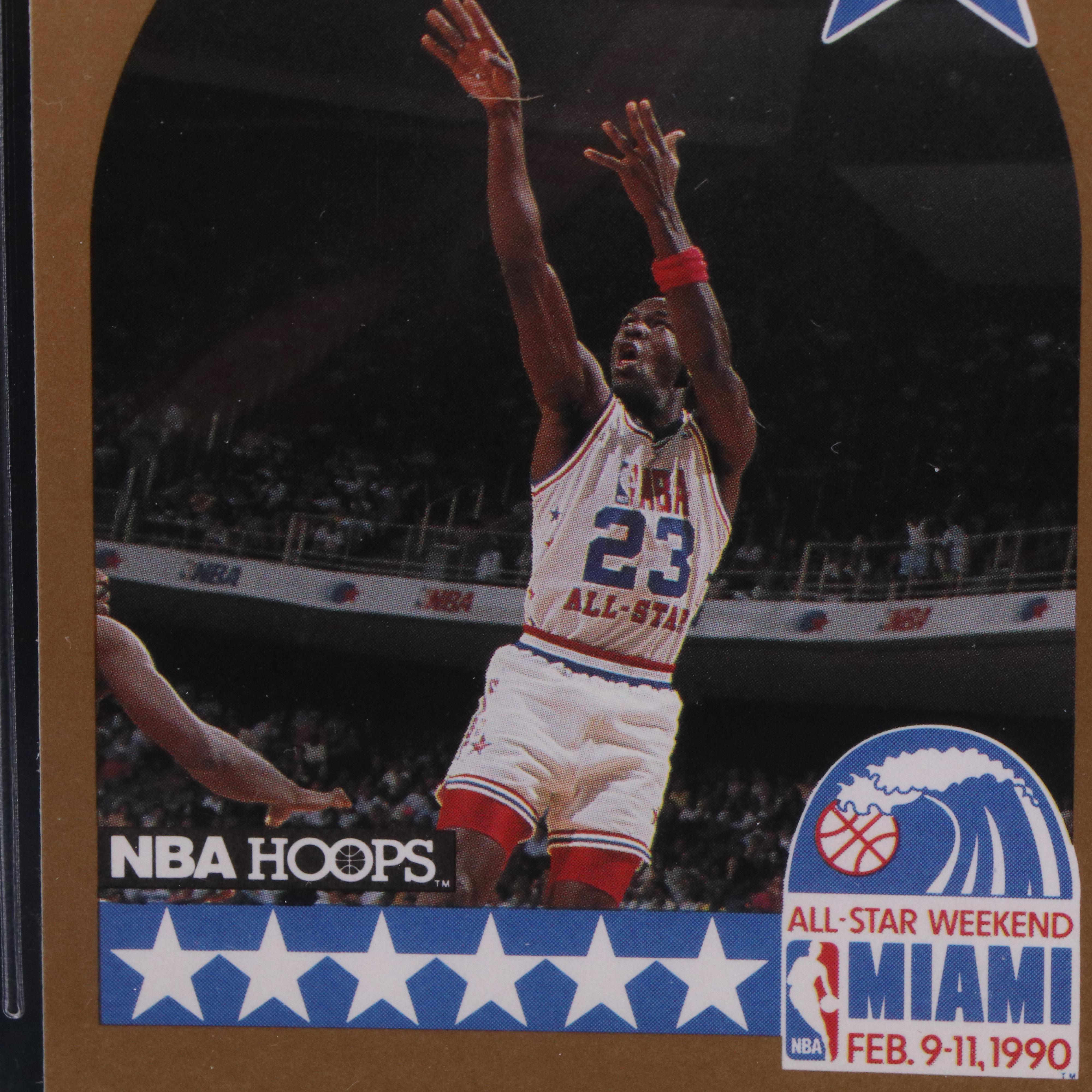 1990-91 NBA Hoops Michael Jordan All-Star Basketball Card Graded CSG 9