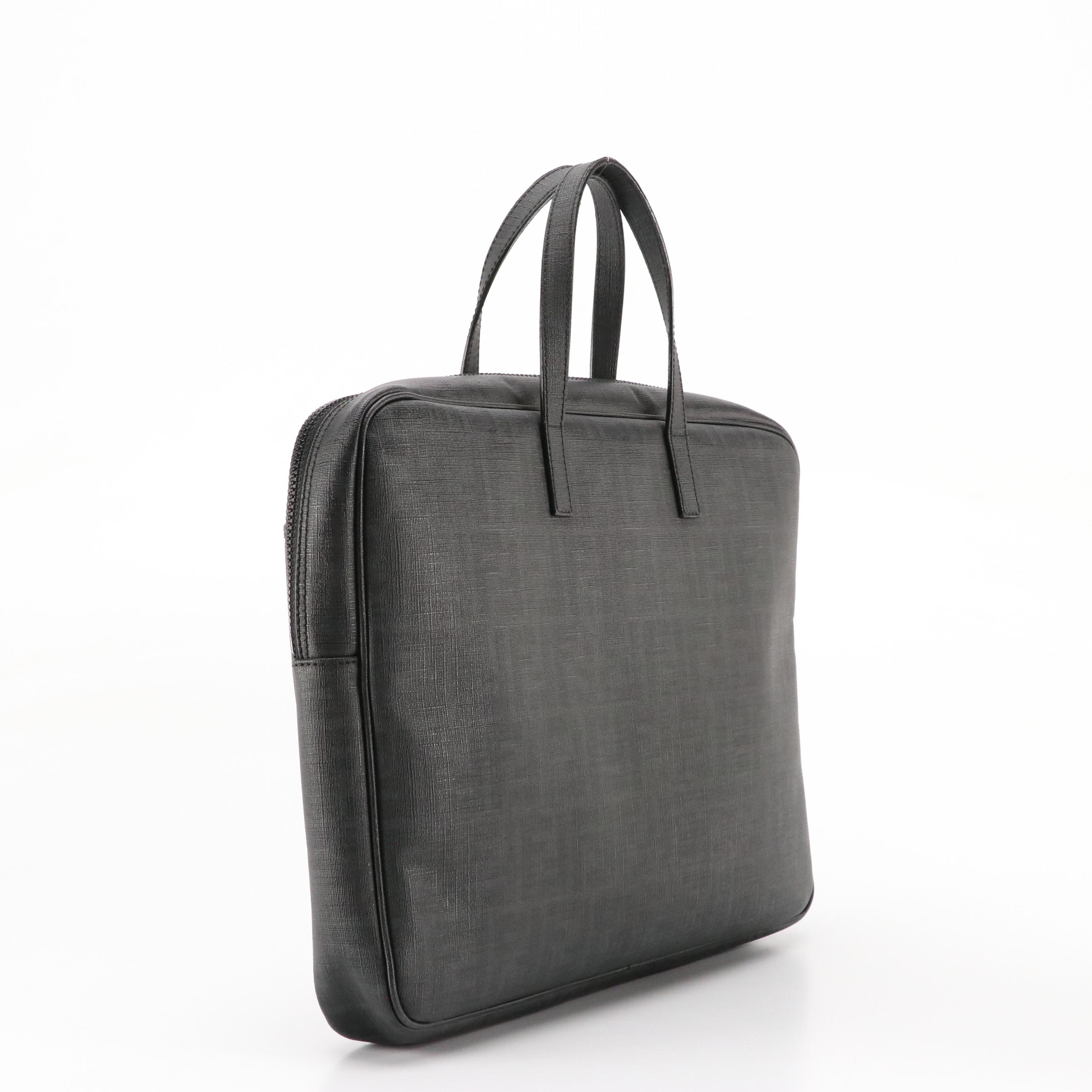 Fendi Business/Laptop Bag in Black FF Canvas