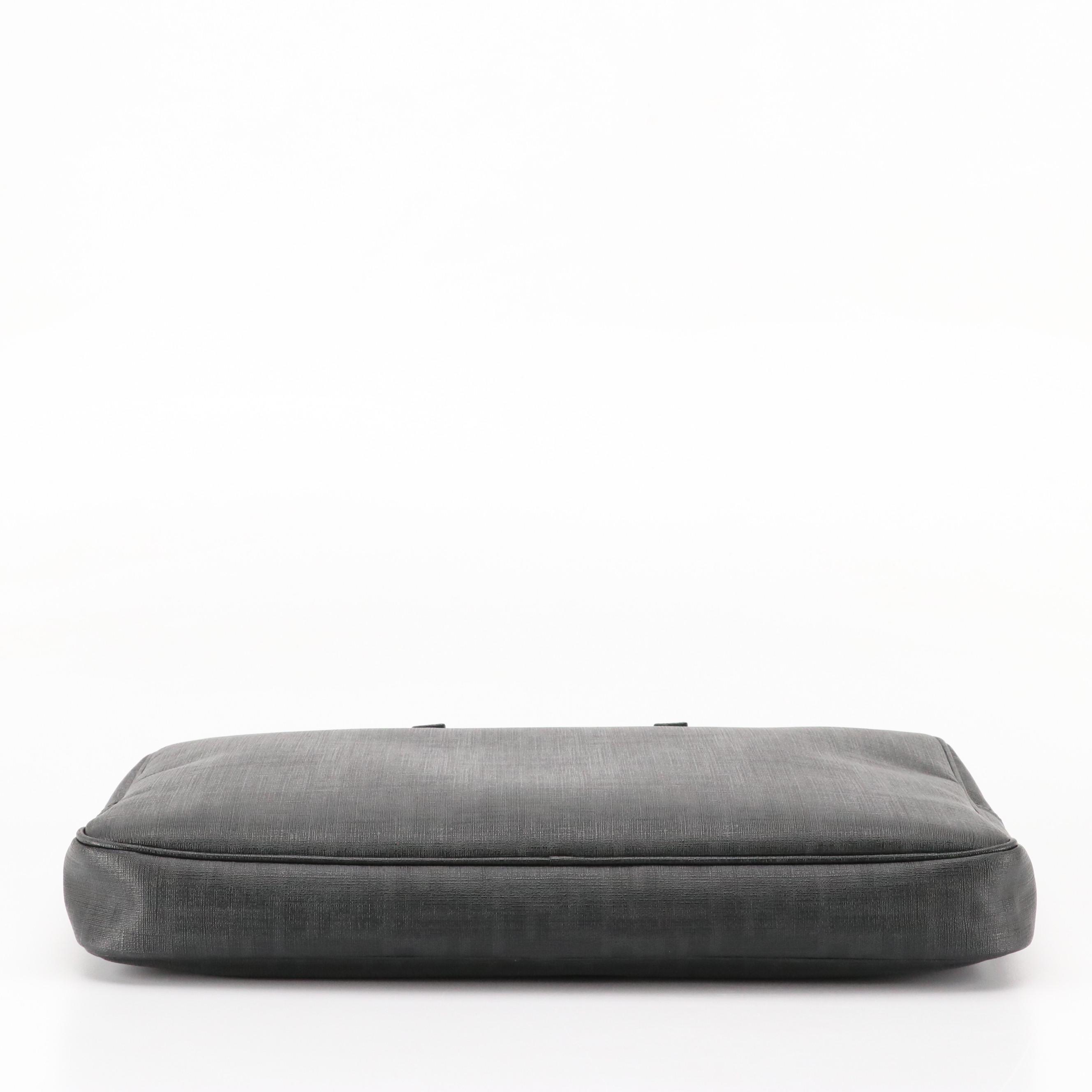 Fendi Business/Laptop Bag in Black FF Canvas