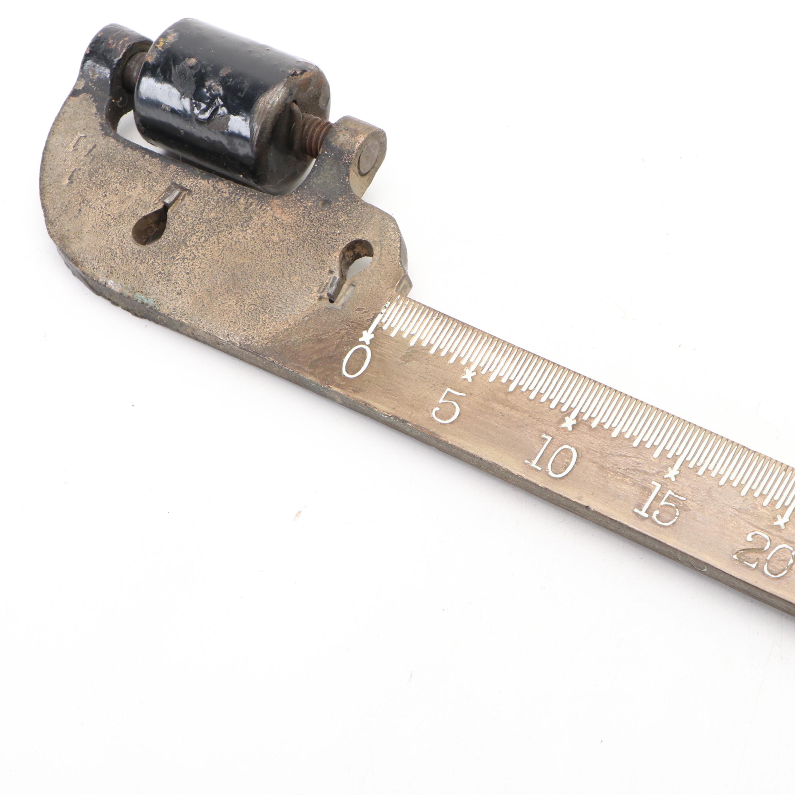 Resin Chimp Doctor with Howe Scale Arm and Carved Bamboo Back Scratcher