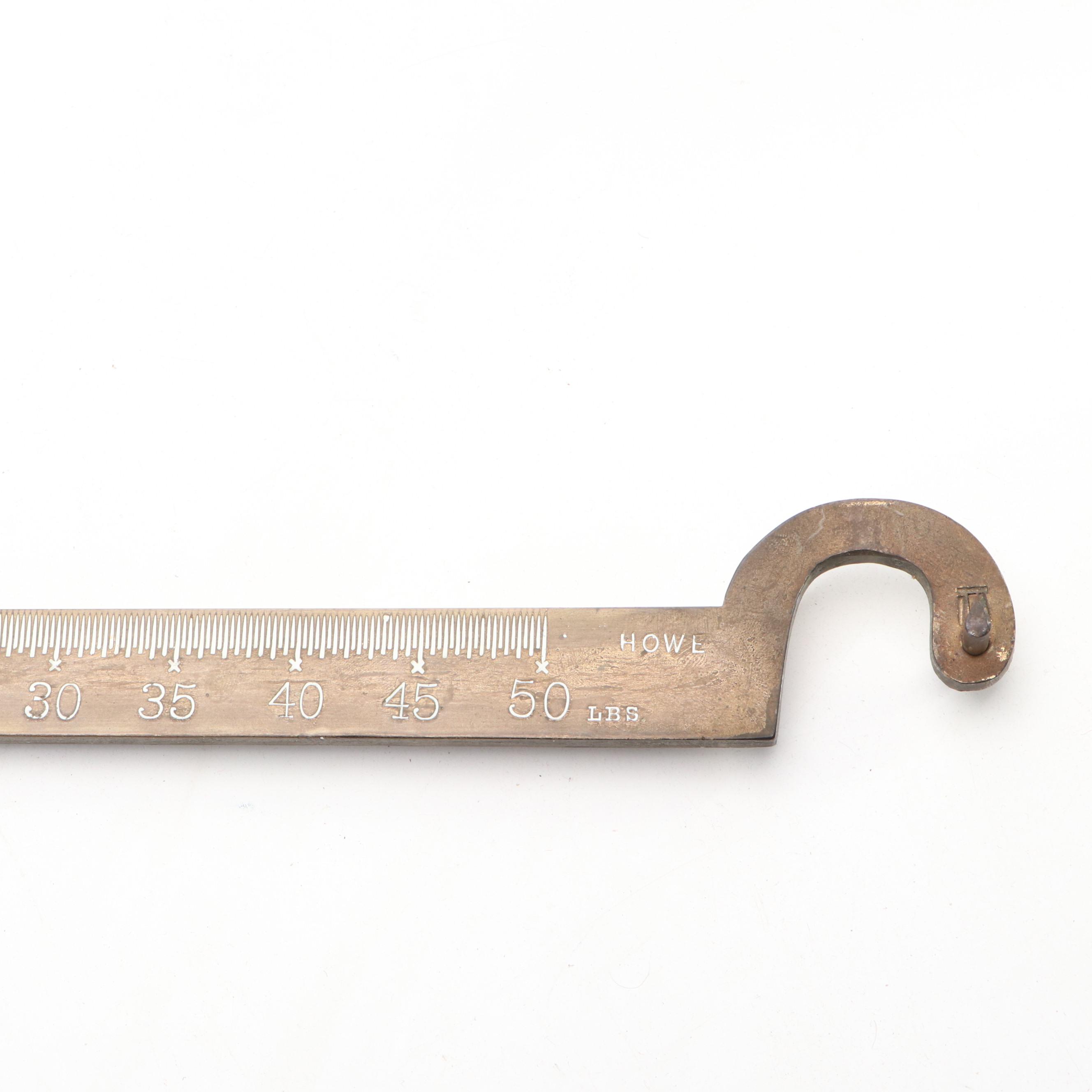 Resin Chimp Doctor with Howe Scale Arm and Carved Bamboo Back Scratcher