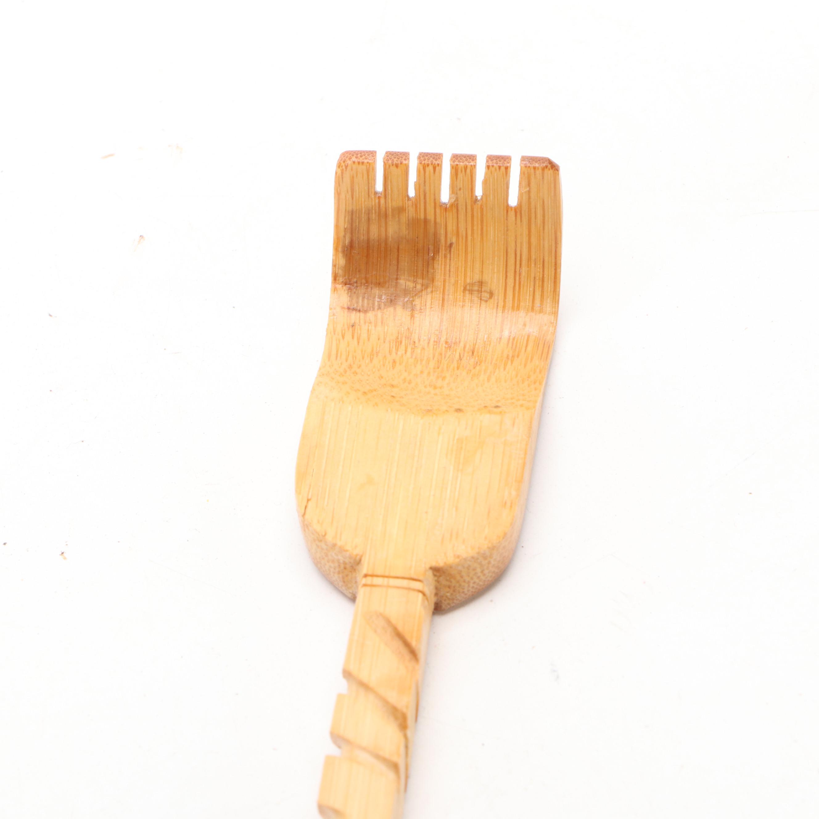 Resin Chimp Doctor with Howe Scale Arm and Carved Bamboo Back Scratcher