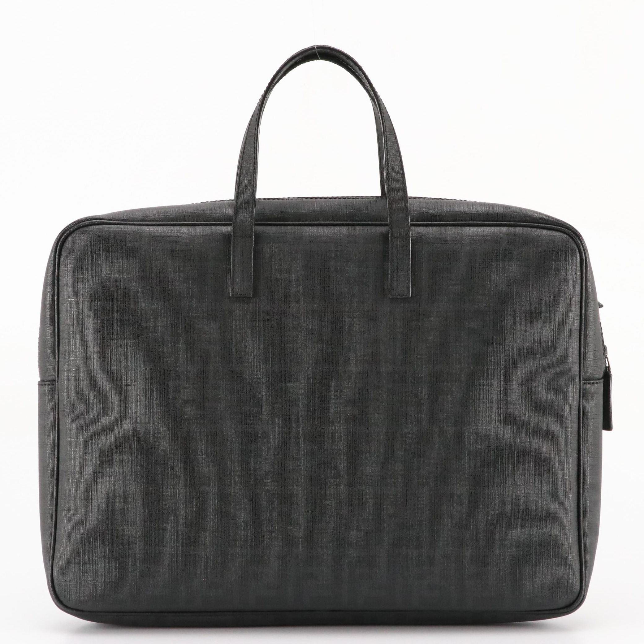 Fendi Business/Laptop Bag in Black FF Canvas