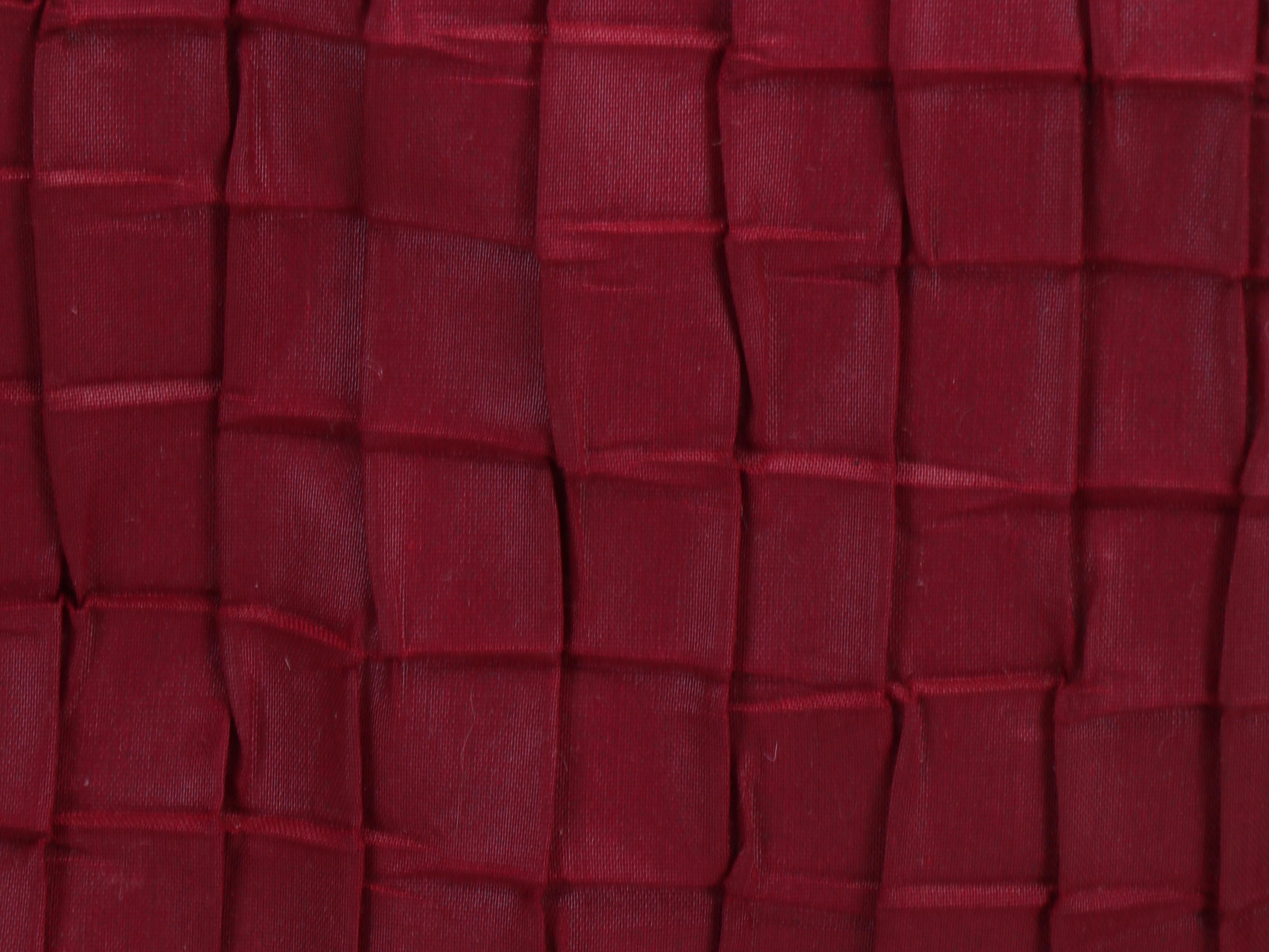 Floral Print and Pintuck Maroon Accent Pillows