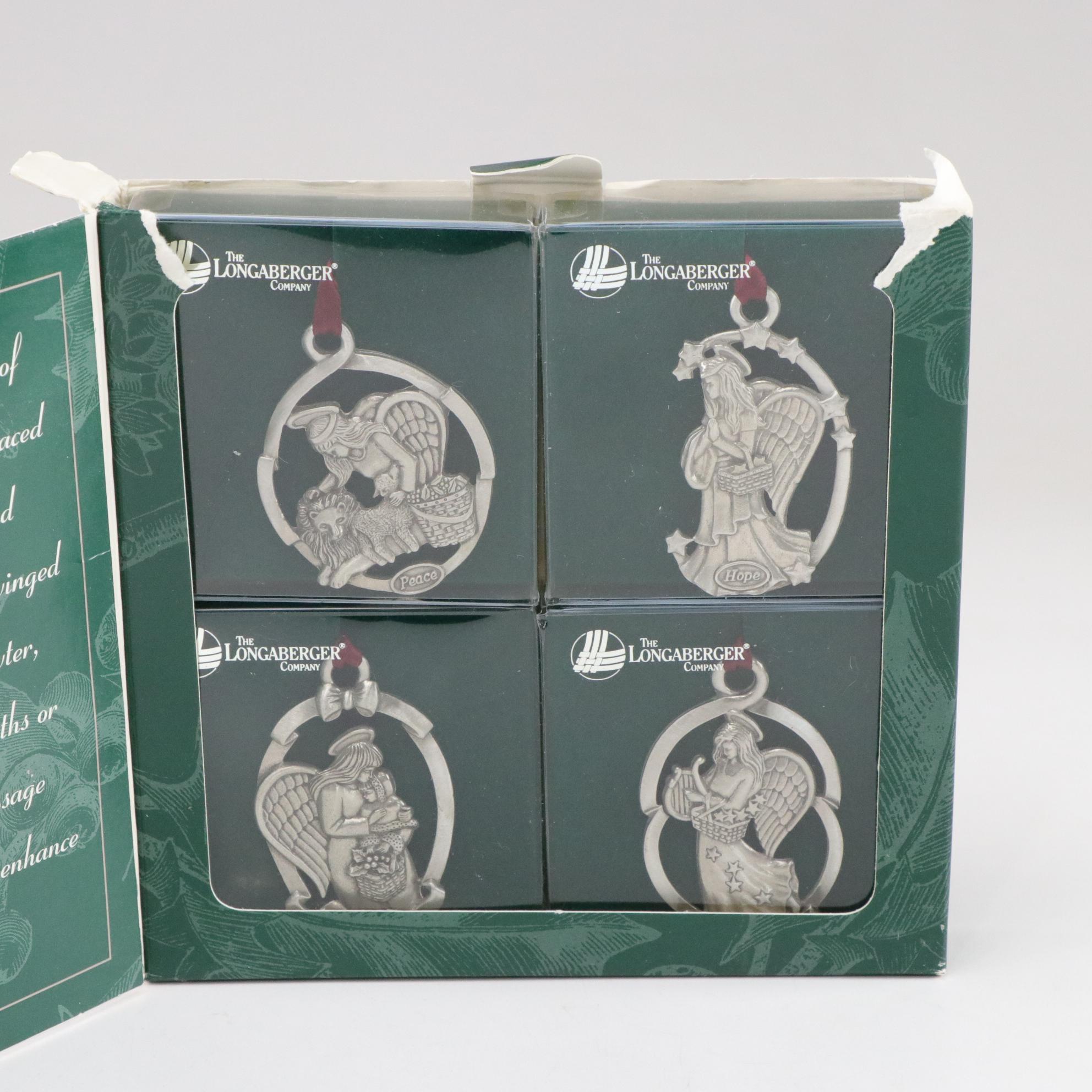 House of Lloyd Angel Tree Topper with Bisque Cherub Candle Holders & Ornaments