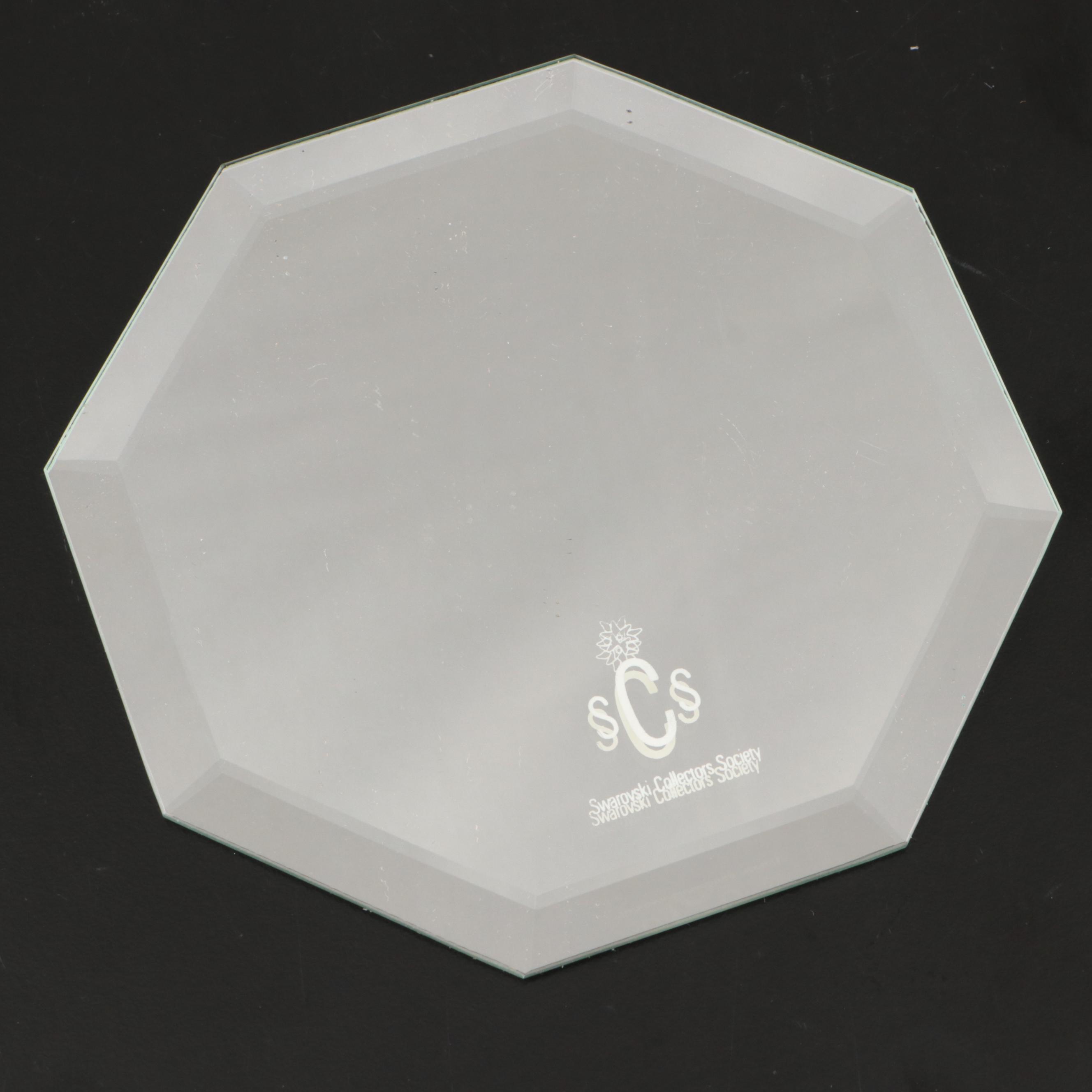 Swarovski Crystal "Bird's Nest," "Owl" and More Figures with Mirrored Stands