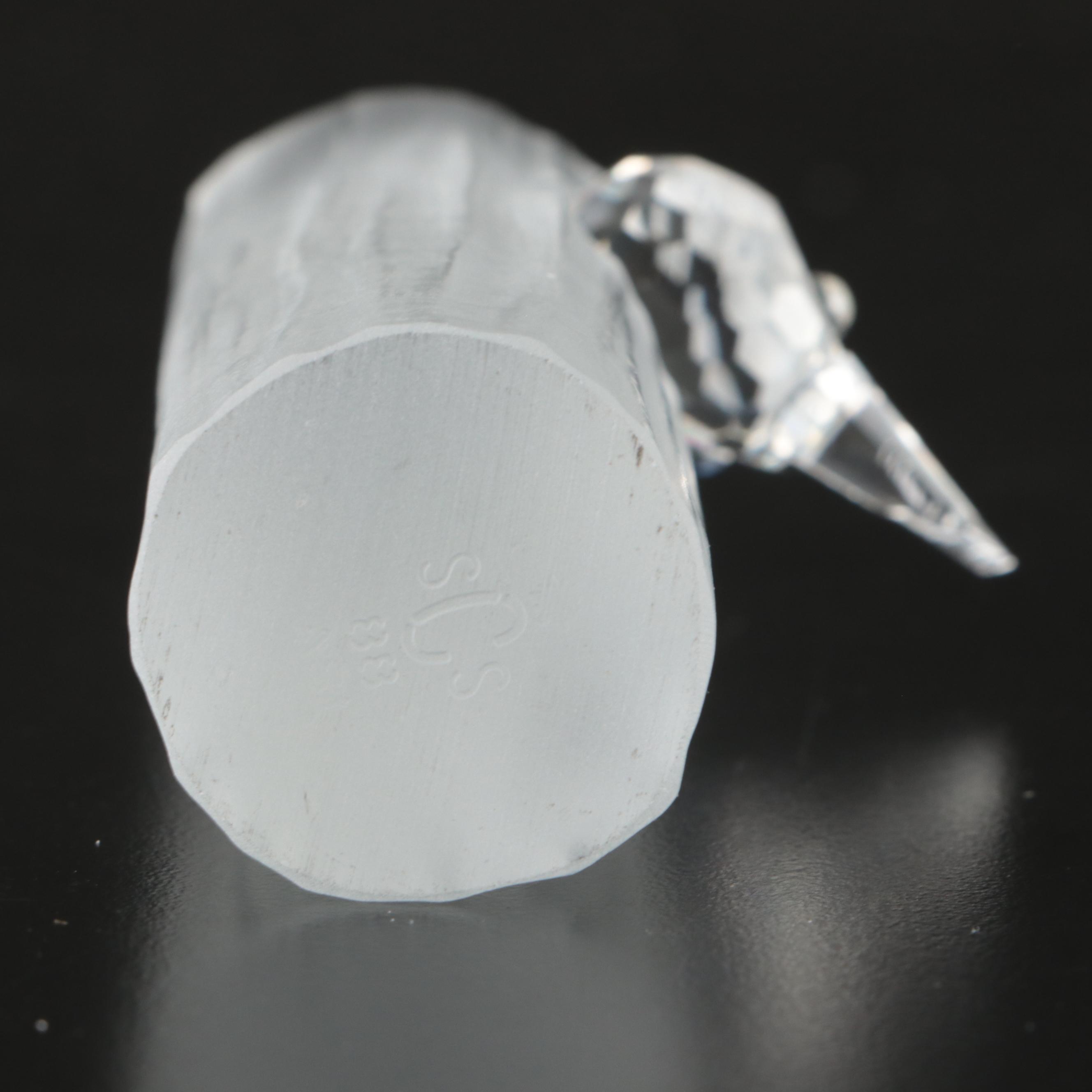 Swarovski Crystal "Bird's Nest," "Owl" and More Figures with Mirrored Stands