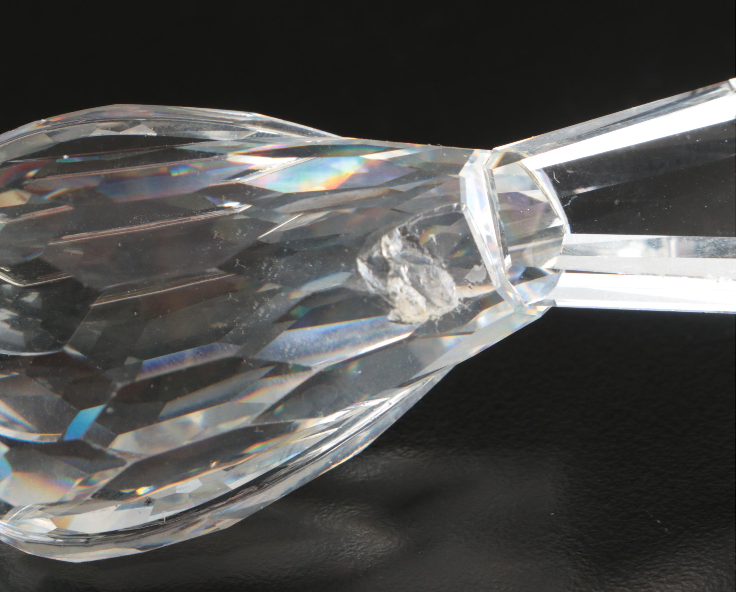 Swarovski Crystal "Bird's Nest," "Owl" and More Figures with Mirrored Stands