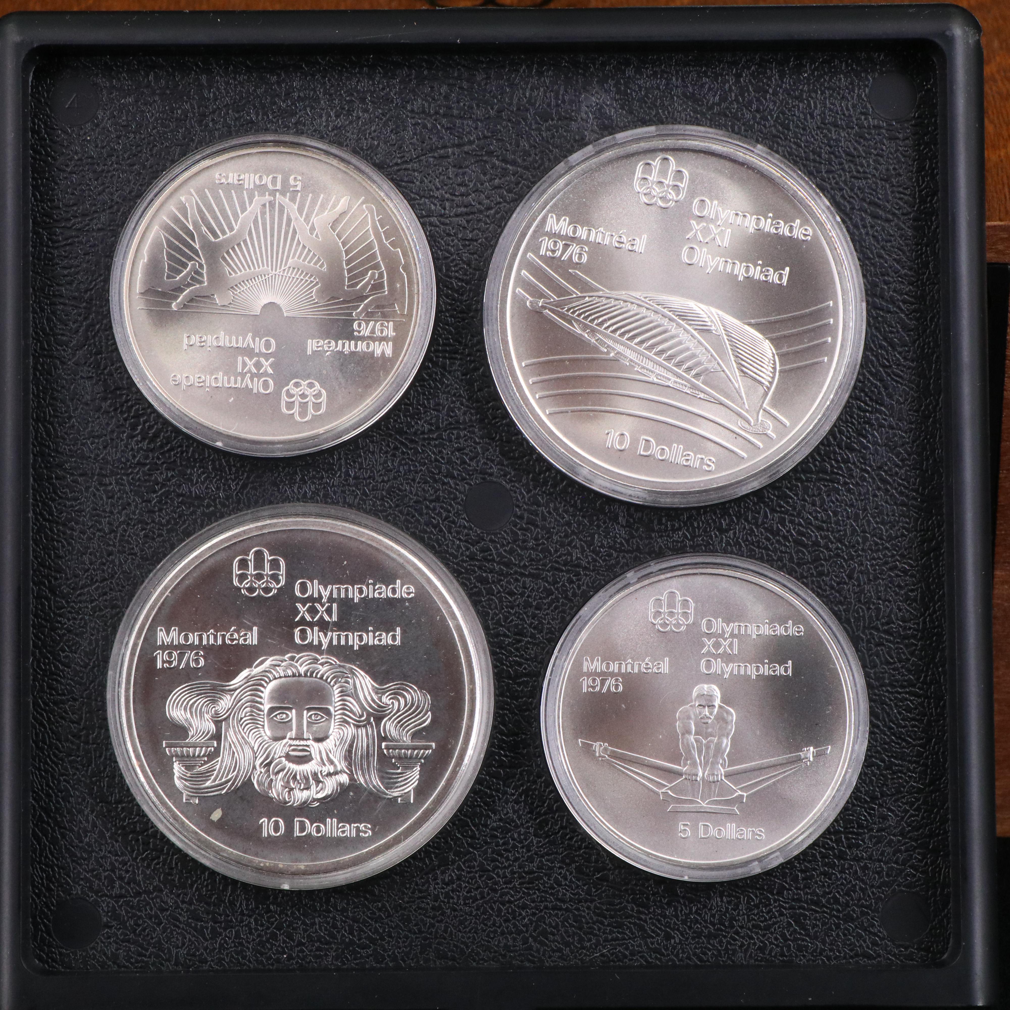 1976 Canada Set of Twenty-Eight Silver Olympic Coins