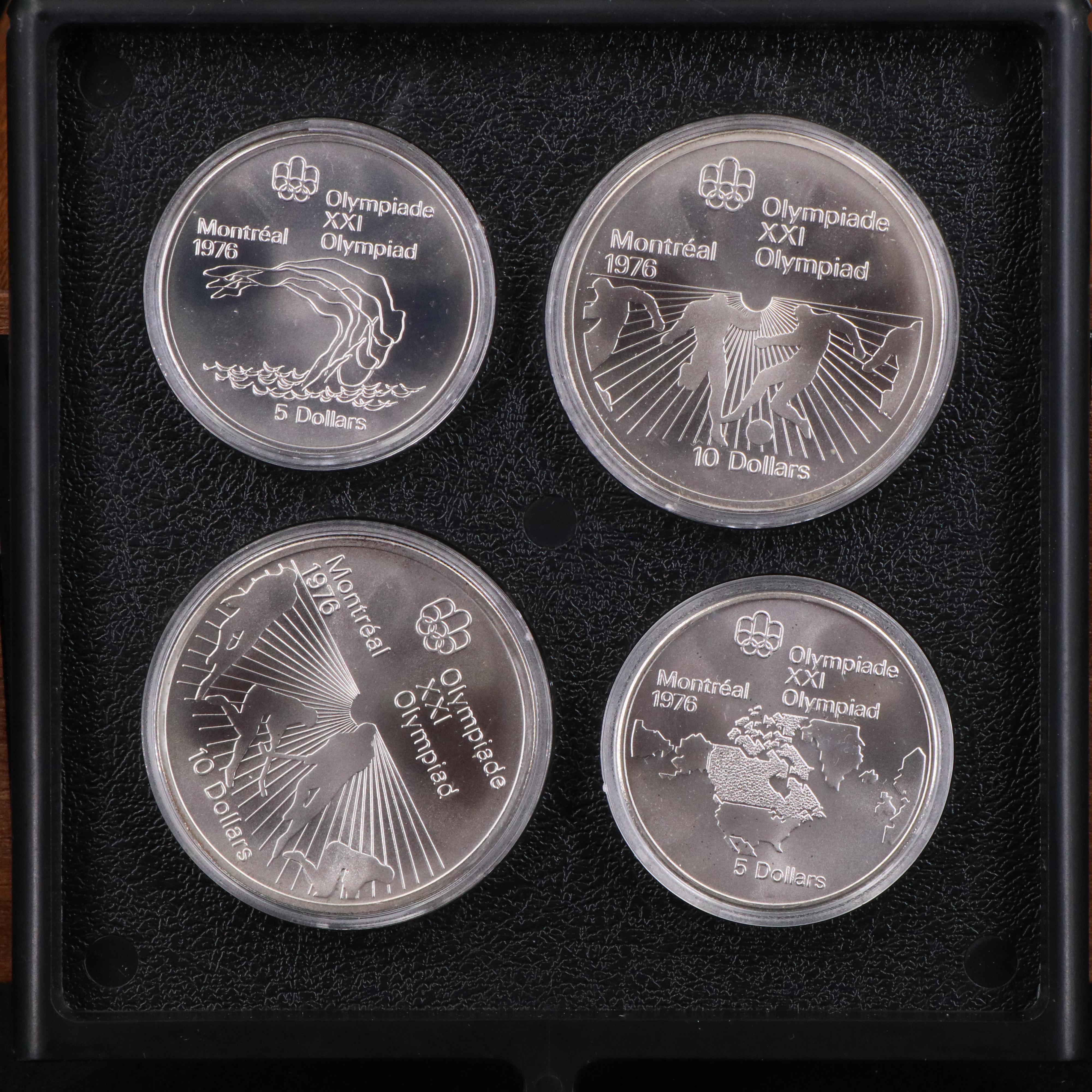 1976 Canada Set of Twenty-Eight Silver Olympic Coins