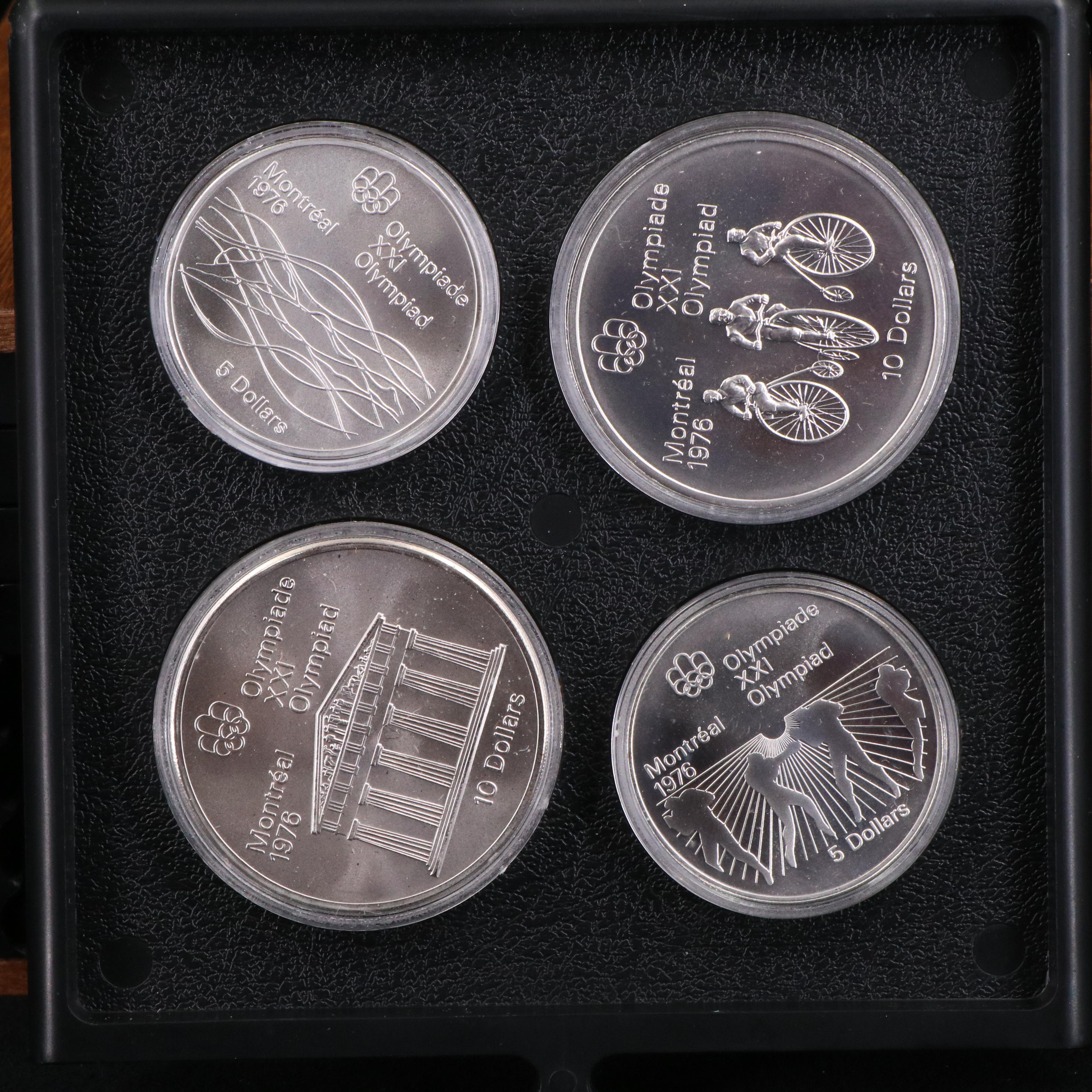 1976 Canada Set of Twenty-Eight Silver Olympic Coins