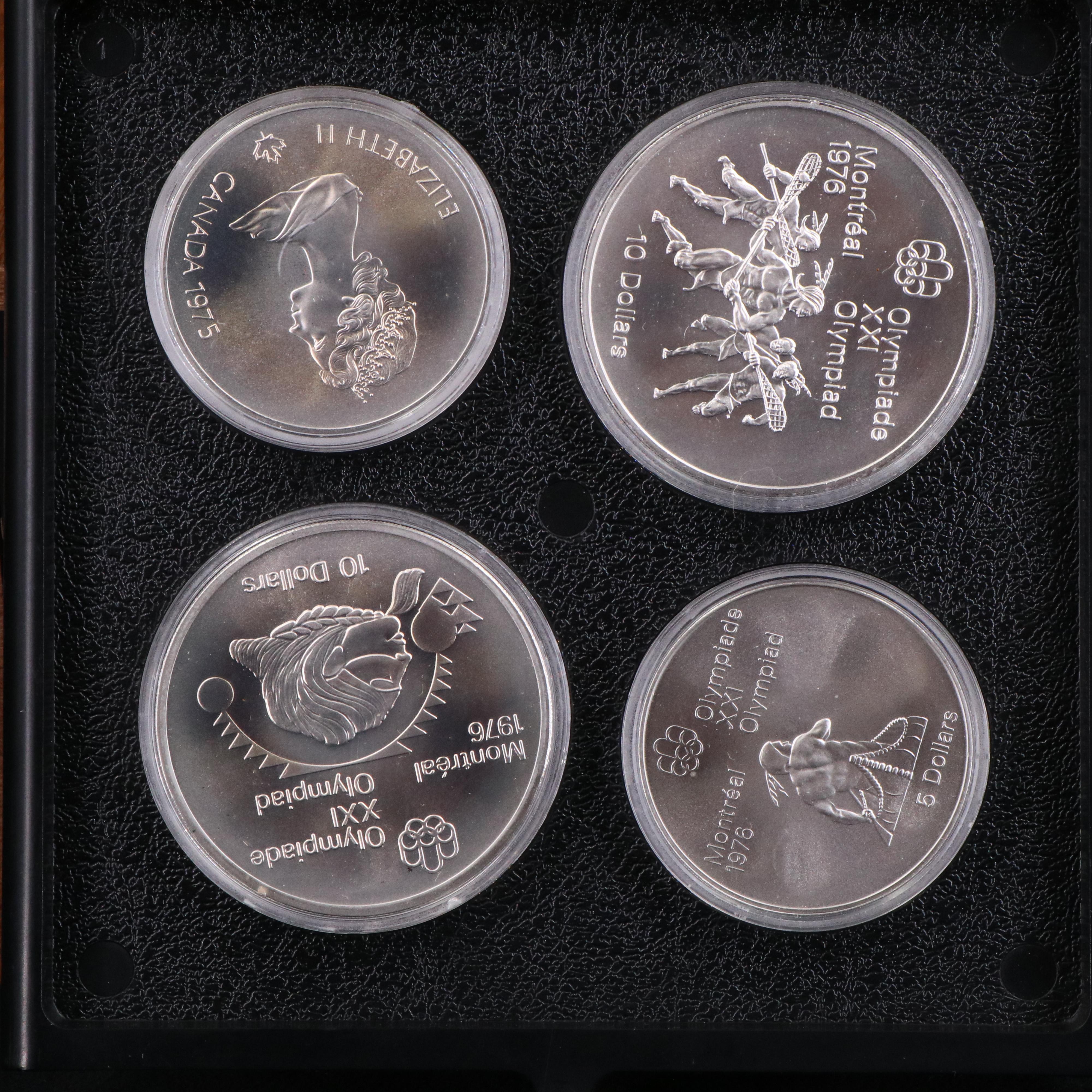 1976 Canada Set of Twenty-Eight Silver Olympic Coins