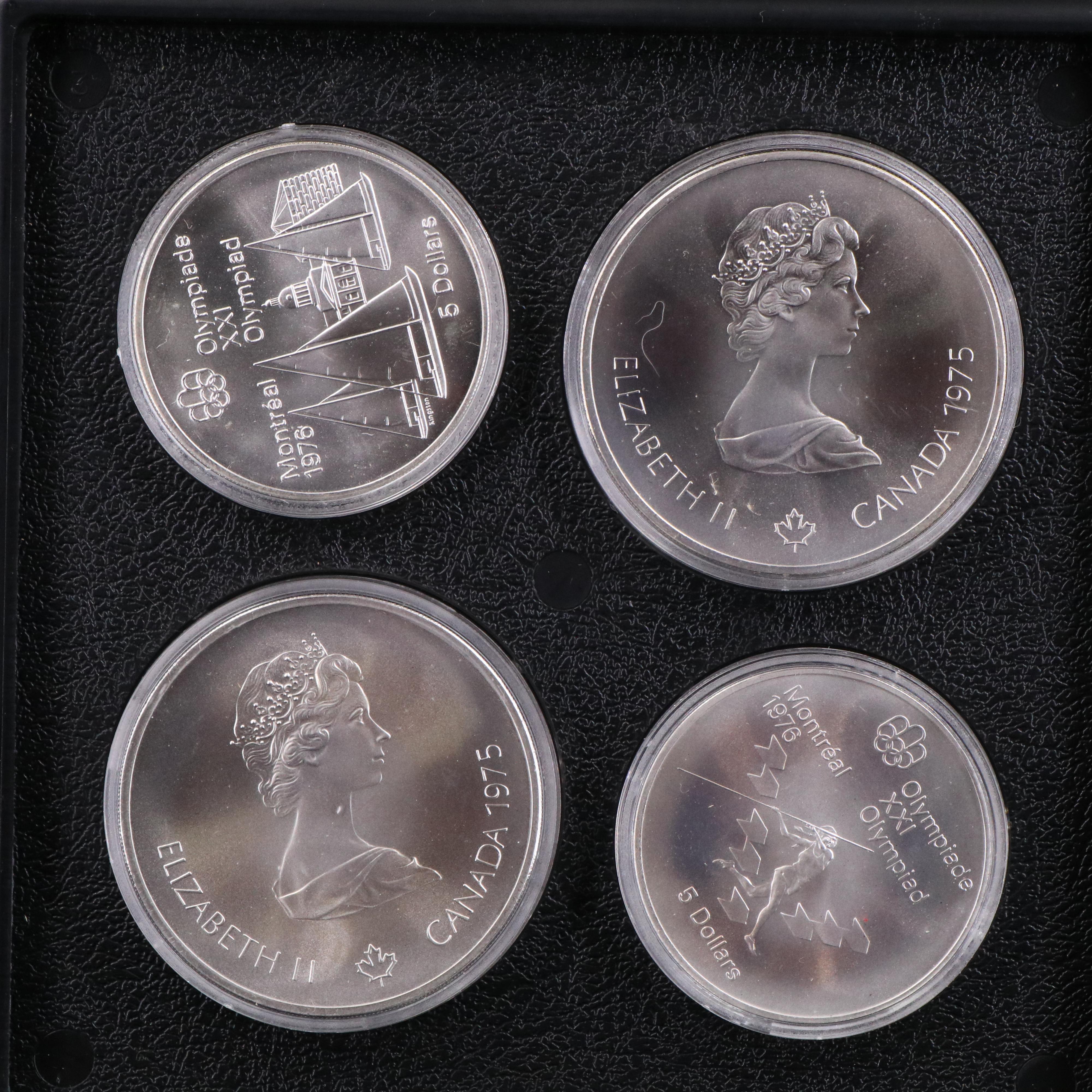 1976 Canada Set of Twenty-Eight Silver Olympic Coins