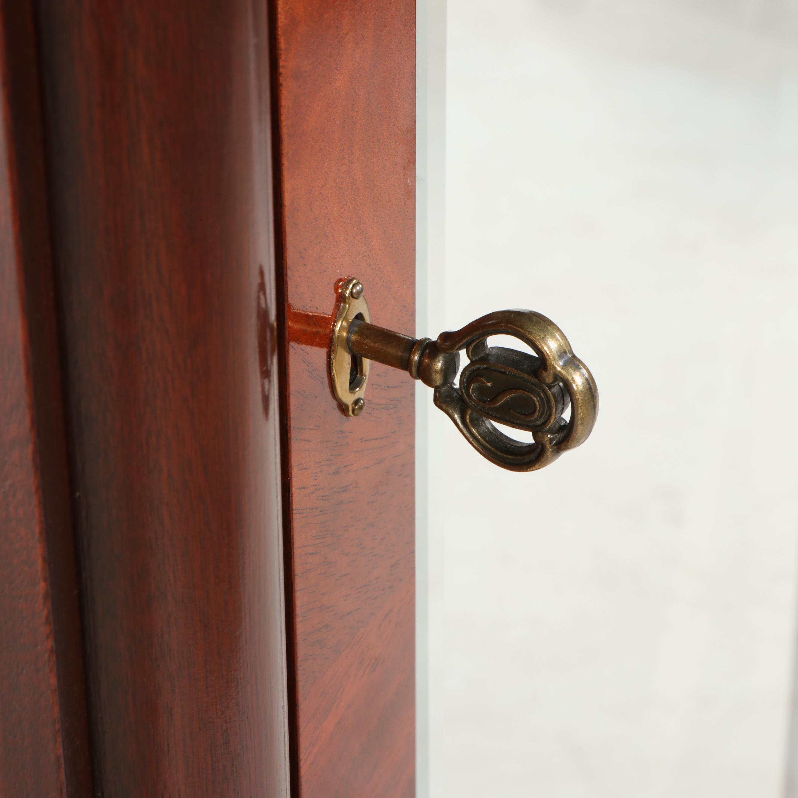 Sligh Neoclassical Style Mahogany Grandfather Clock