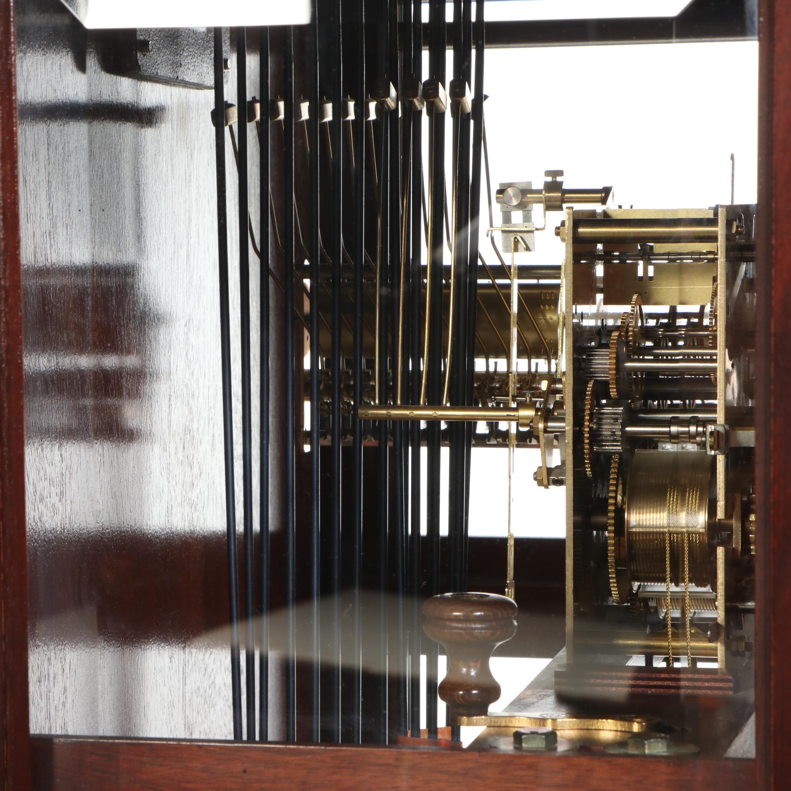 Sligh Neoclassical Style Mahogany Grandfather Clock