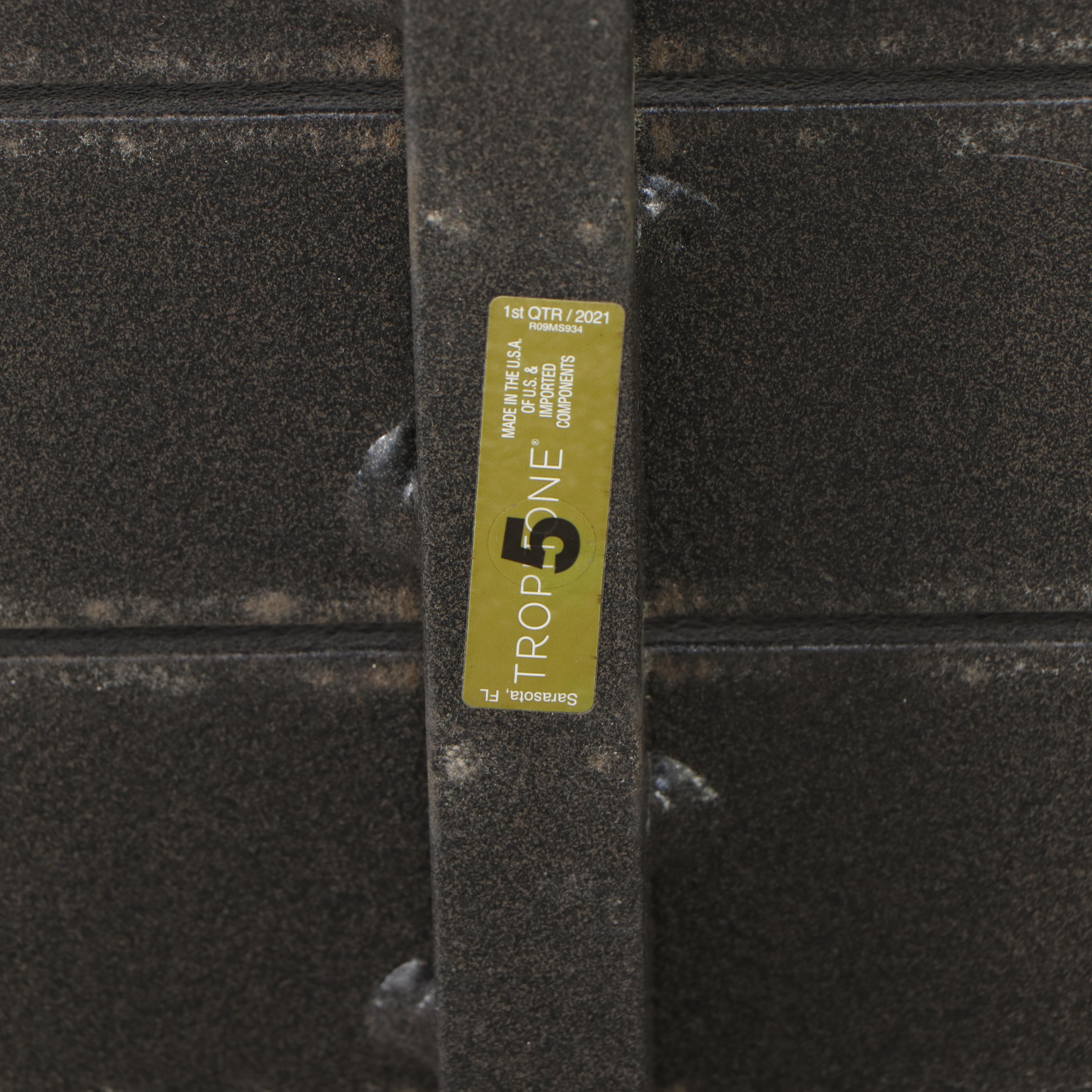 Tropitone Grey Powder Coated Metal Dining Set