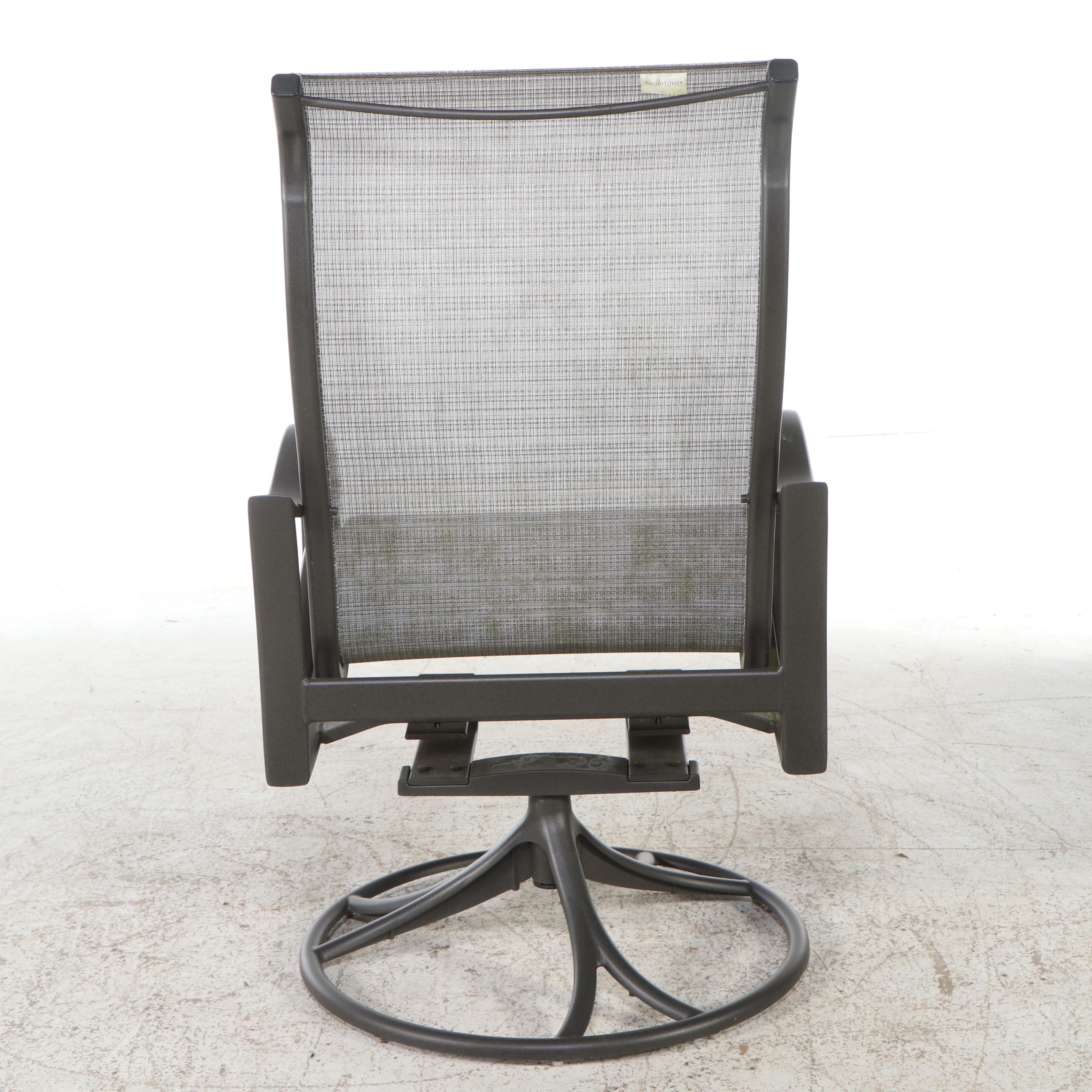 Tropitone Grey Powder Coated Metal Dining Set