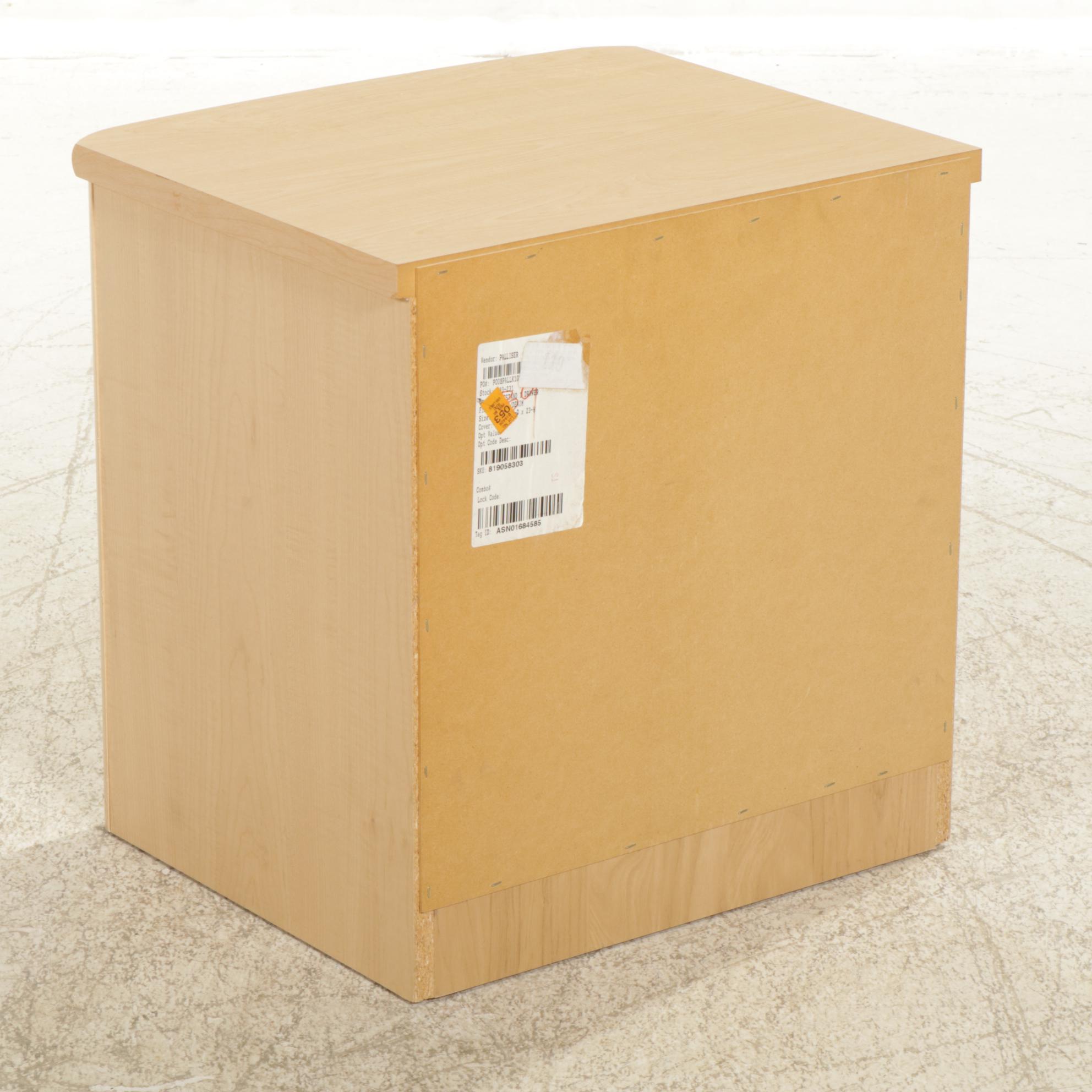 Palliser Blue-Stained Maple Nightstand, 21st Century