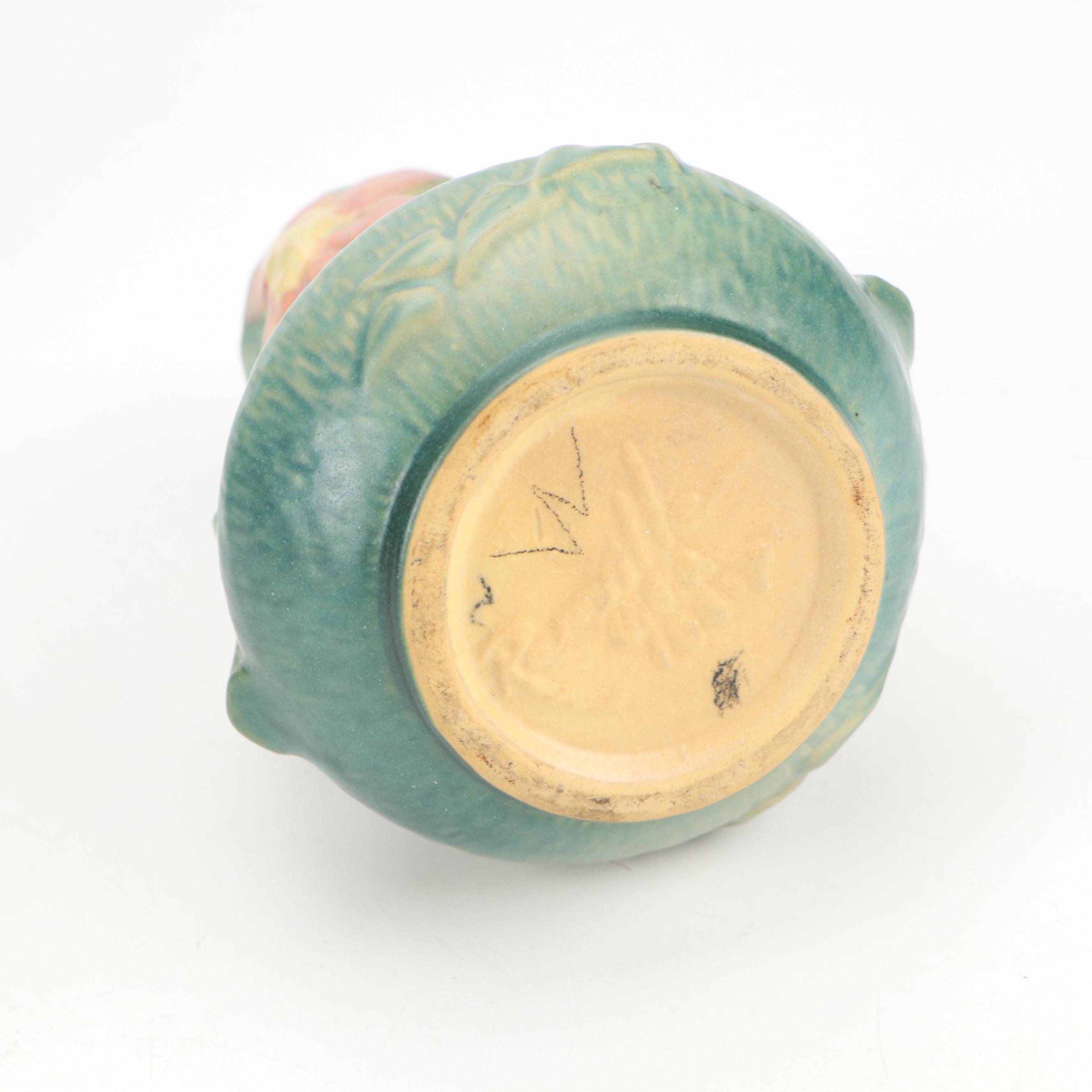 Art Deco Roseville Zephyr Lily, Clematis, Bleeding Hearts & Weller Vases