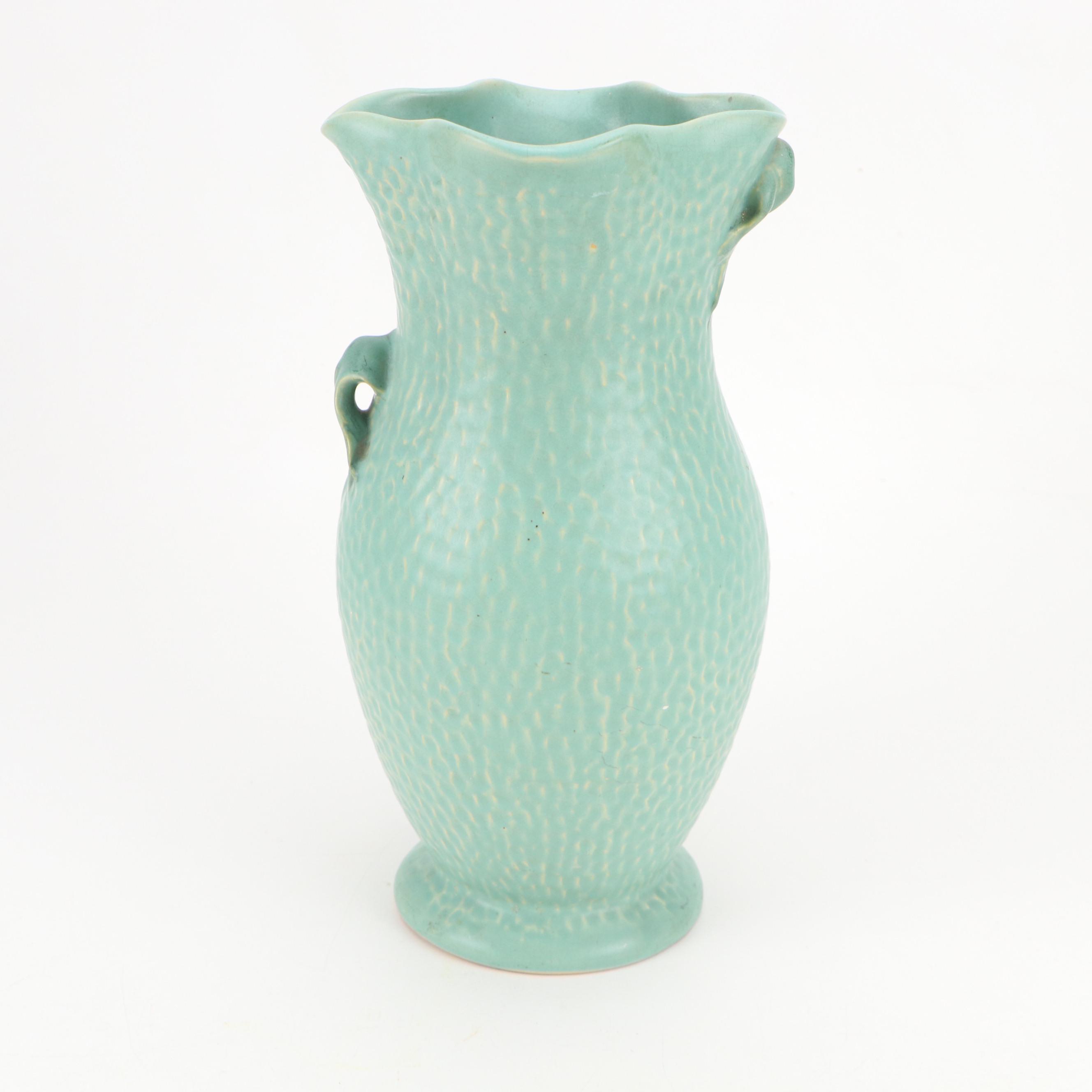 Art Deco Roseville Zephyr Lily, Clematis, Bleeding Hearts & Weller Vases