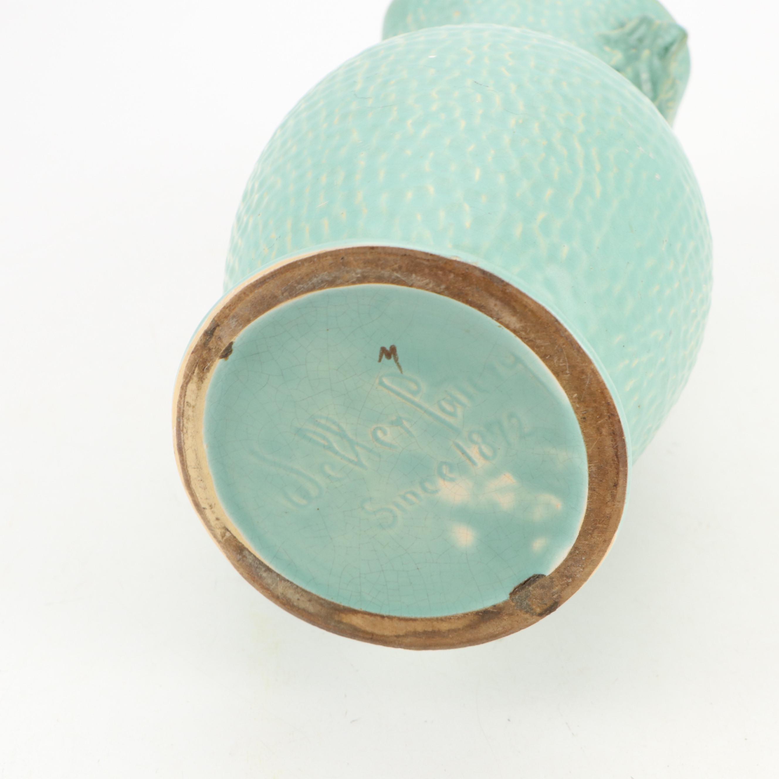 Art Deco Roseville Zephyr Lily, Clematis, Bleeding Hearts & Weller Vases