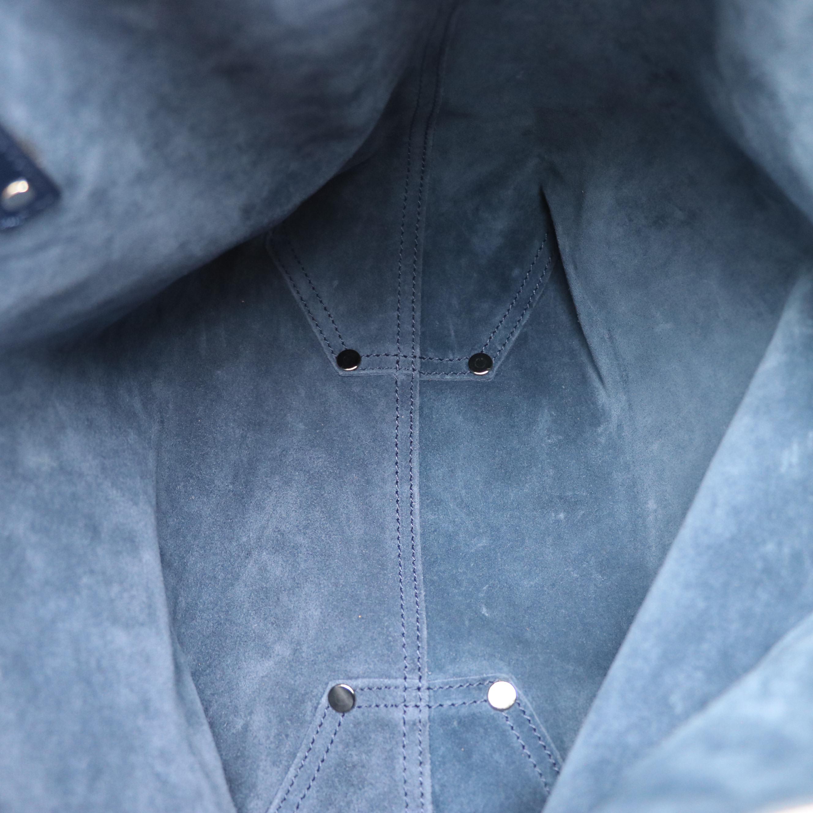 Tiffany & Co. Reversible Small Tote with Pouch in Metallic Leather/Suede