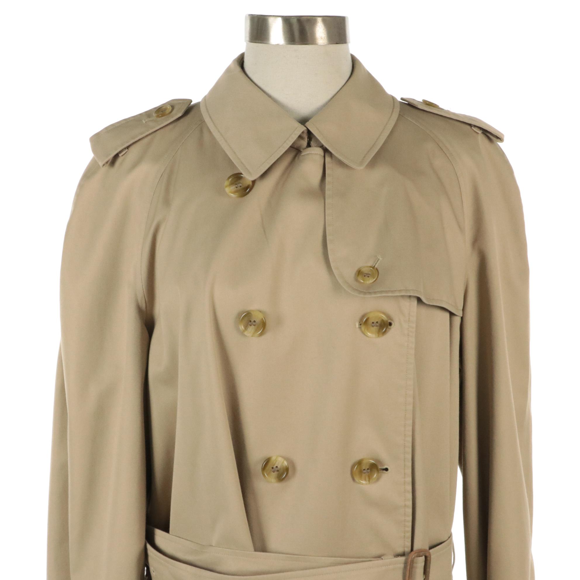 Burberrys Classic Double-Breasted Gabardine Trench Coat