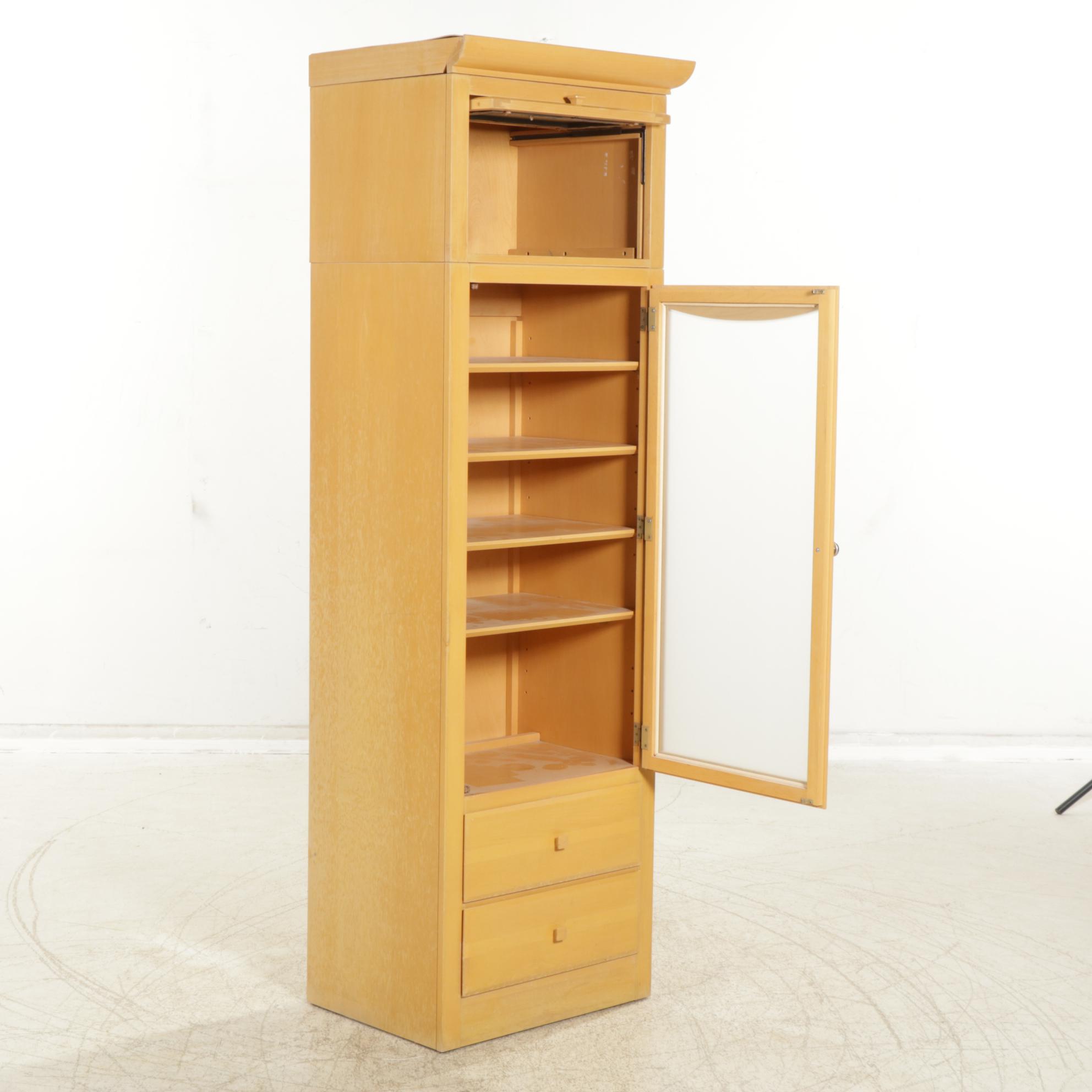 Ethan Allen "American Dimensions" Maple Media Cabinet, 1995