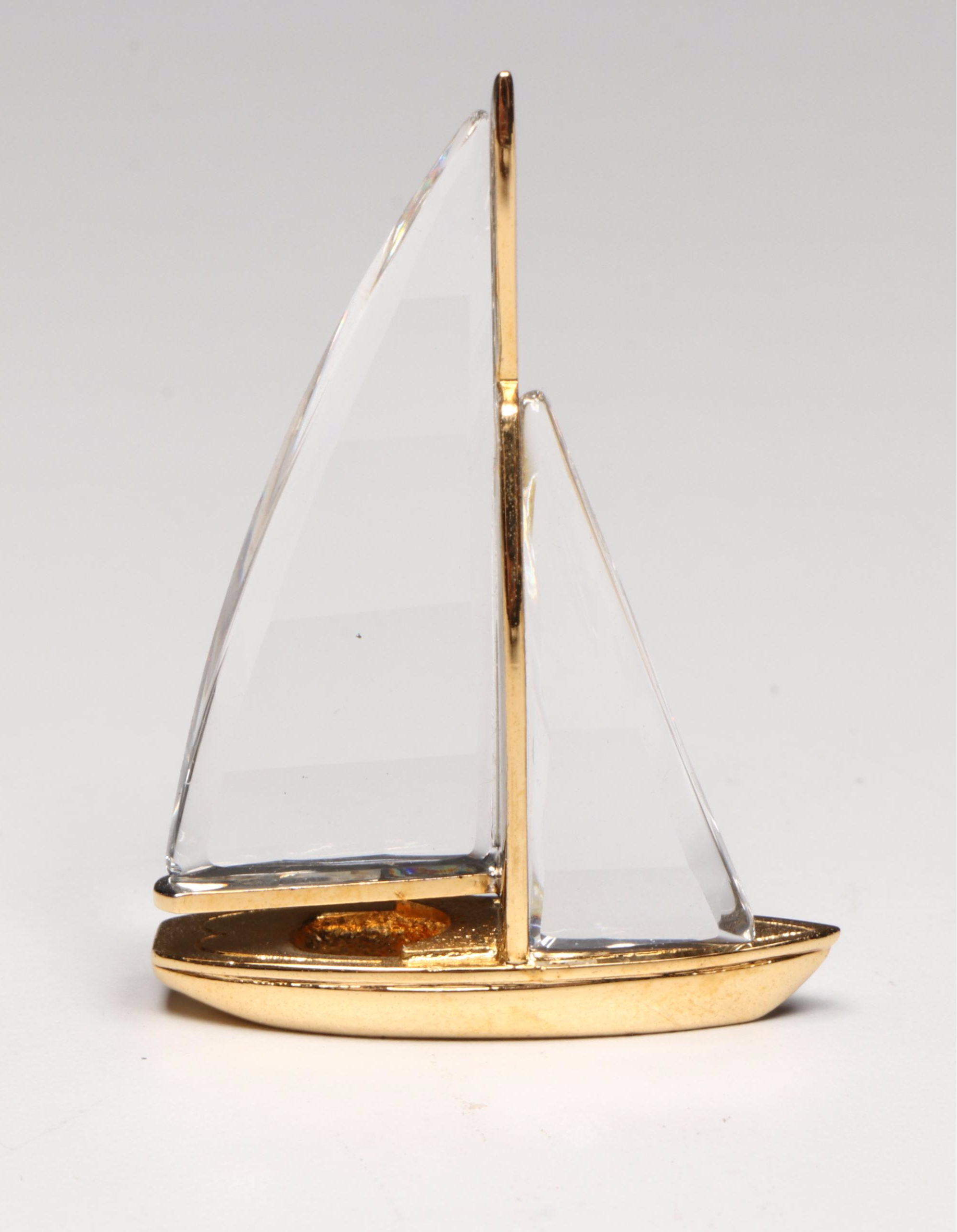 Swarovski Crystal "Row Boat" and More Figures, Ornaments and Paperweight
