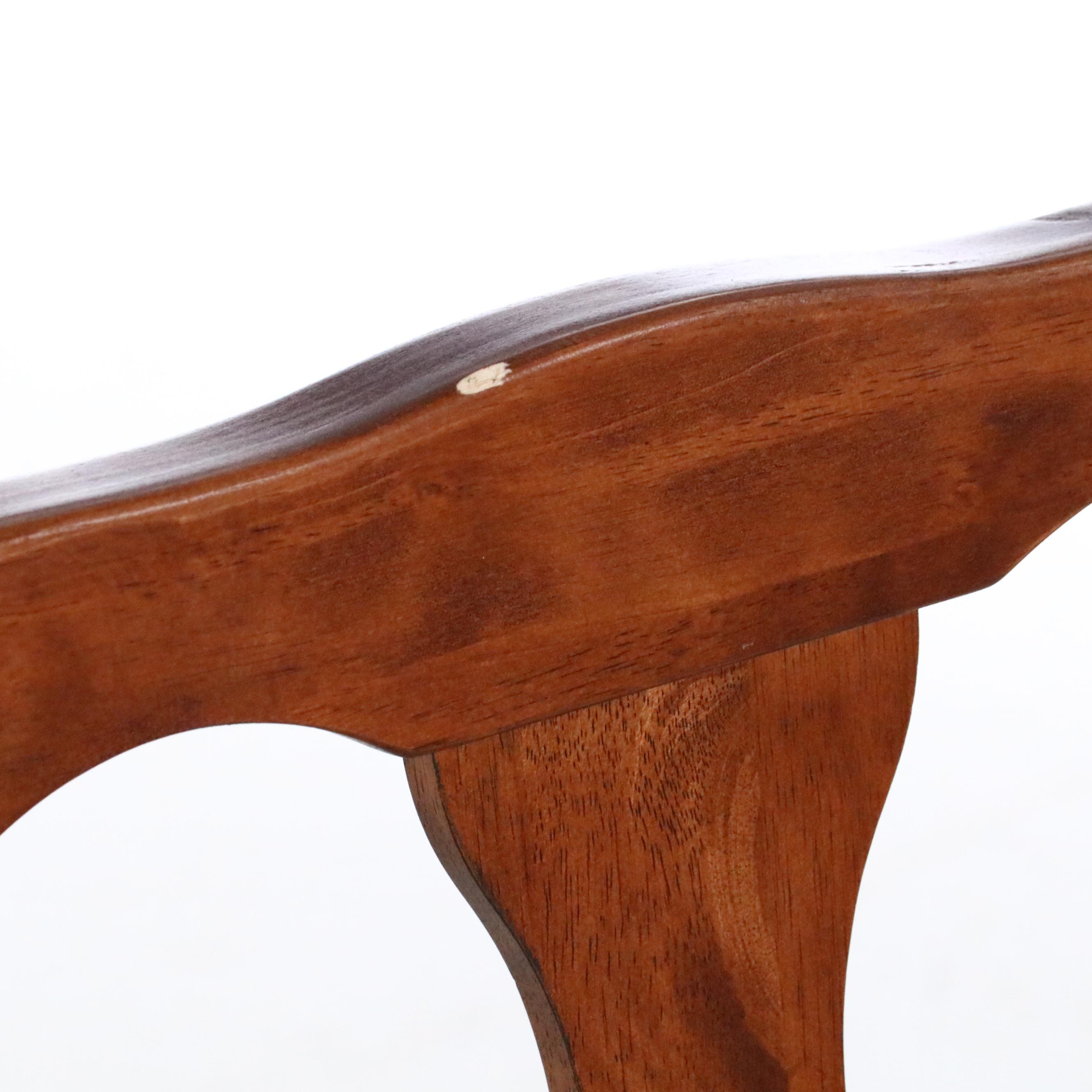 Pair of Stakmore Cherry-Stained Wood Folding Chairs