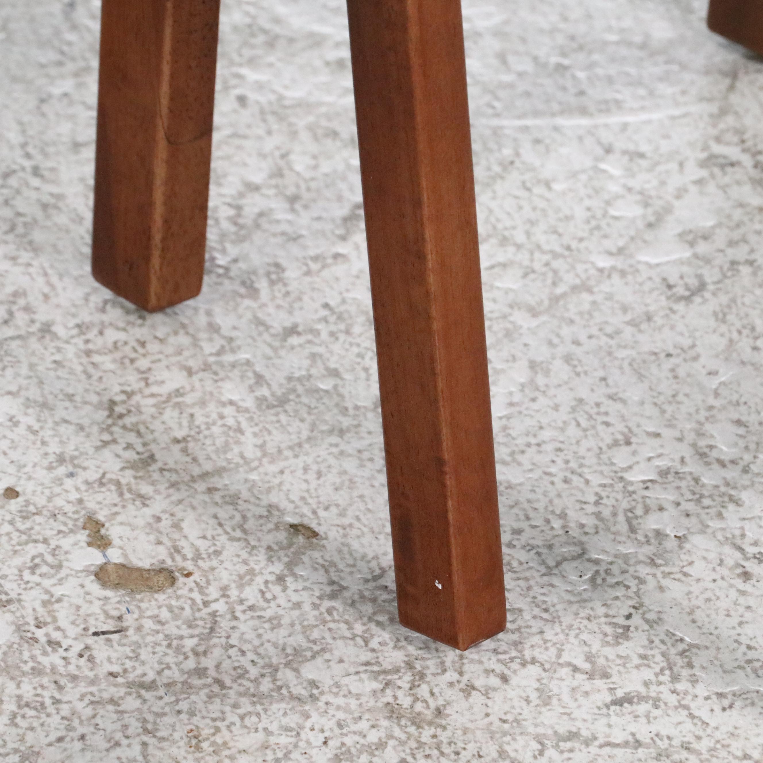 Pair of Stakmore Cherry-Stained Wood Folding Chairs