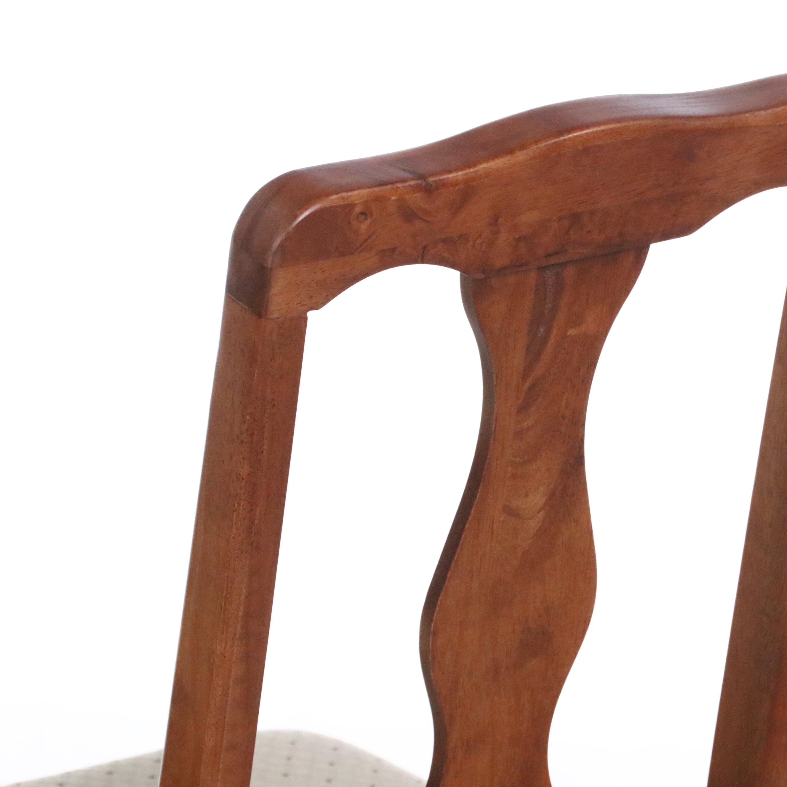 Pair of Stakmore Cherry-Stained Wood Folding Chairs