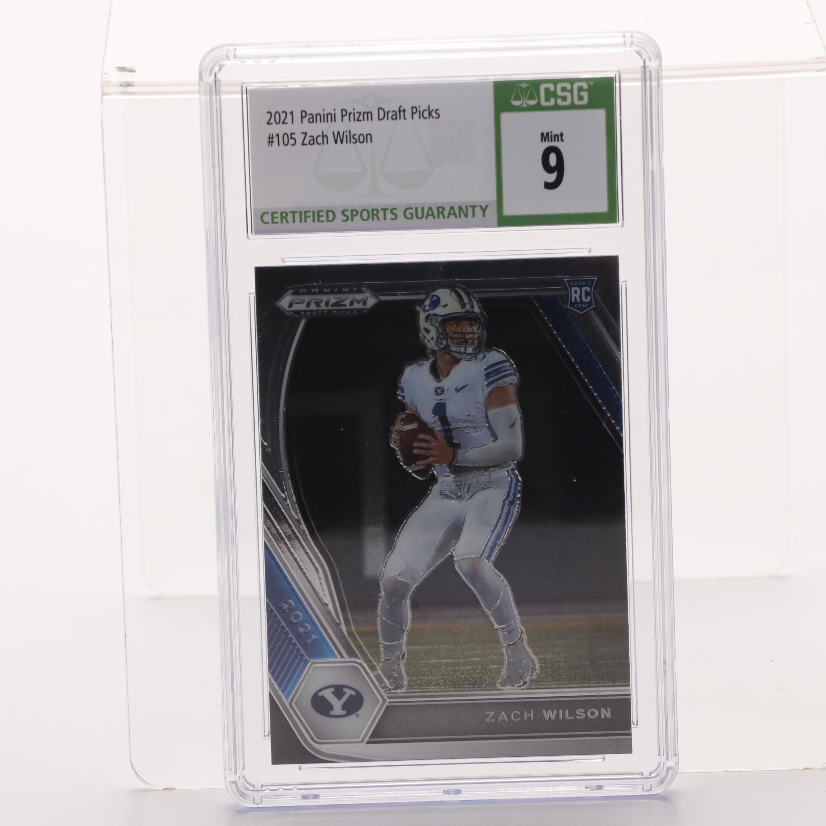 Prizm and Other Football Cards with Chase, Parsons, and Smith Graded Rookies