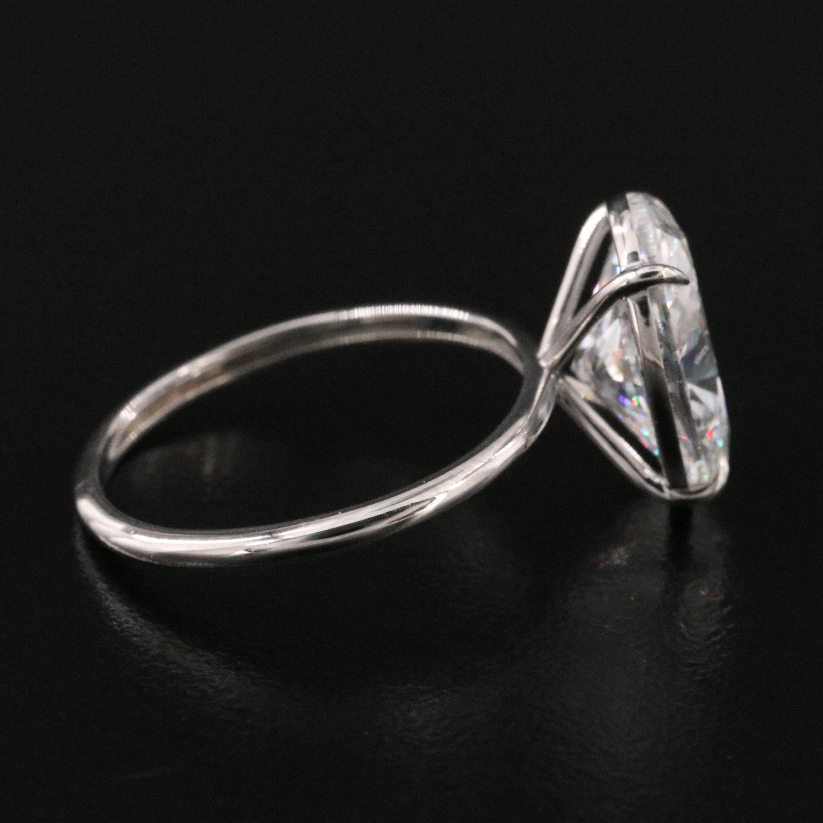 Platinum 4.00 CT Lab Grown Diamond Solitaire Ring with IGI Report