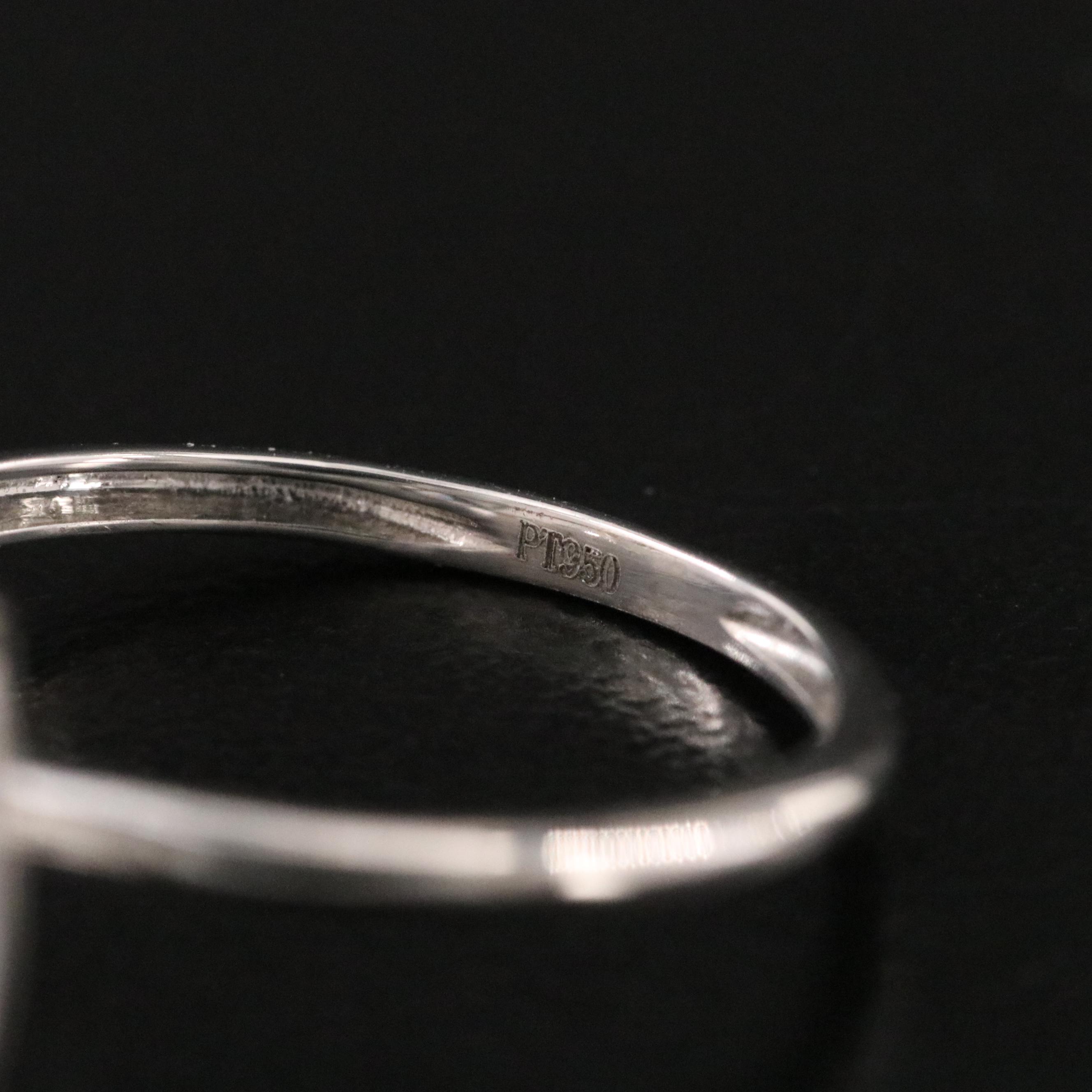 Platinum 4.00 CT Lab Grown Diamond Solitaire Ring with IGI Report