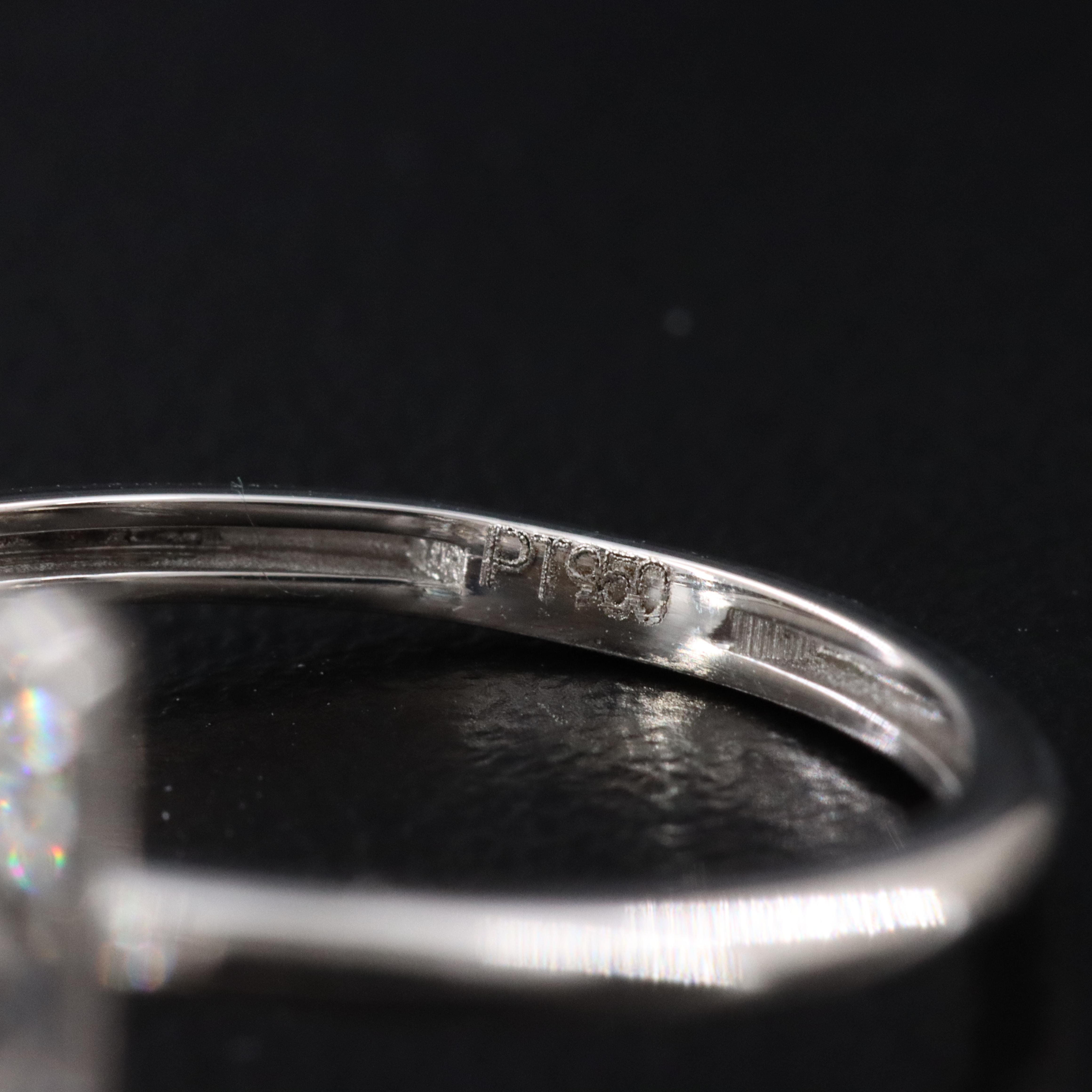 Platinum 4.23 CT Lab Grown Diamond Solitaire Ring with IGI Report