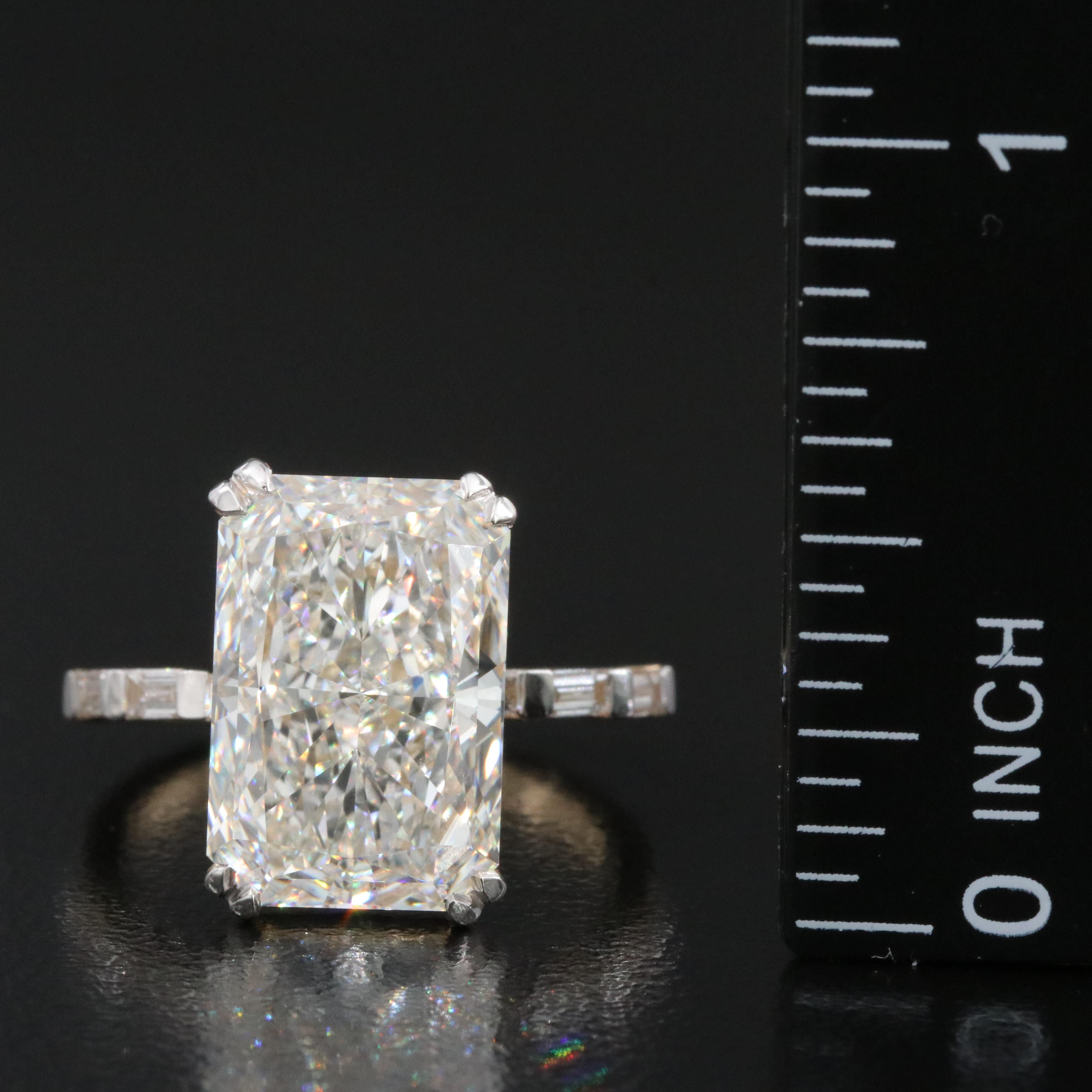 14K 7.34 CTW Lab Grown Diamond Ring with IGI Report