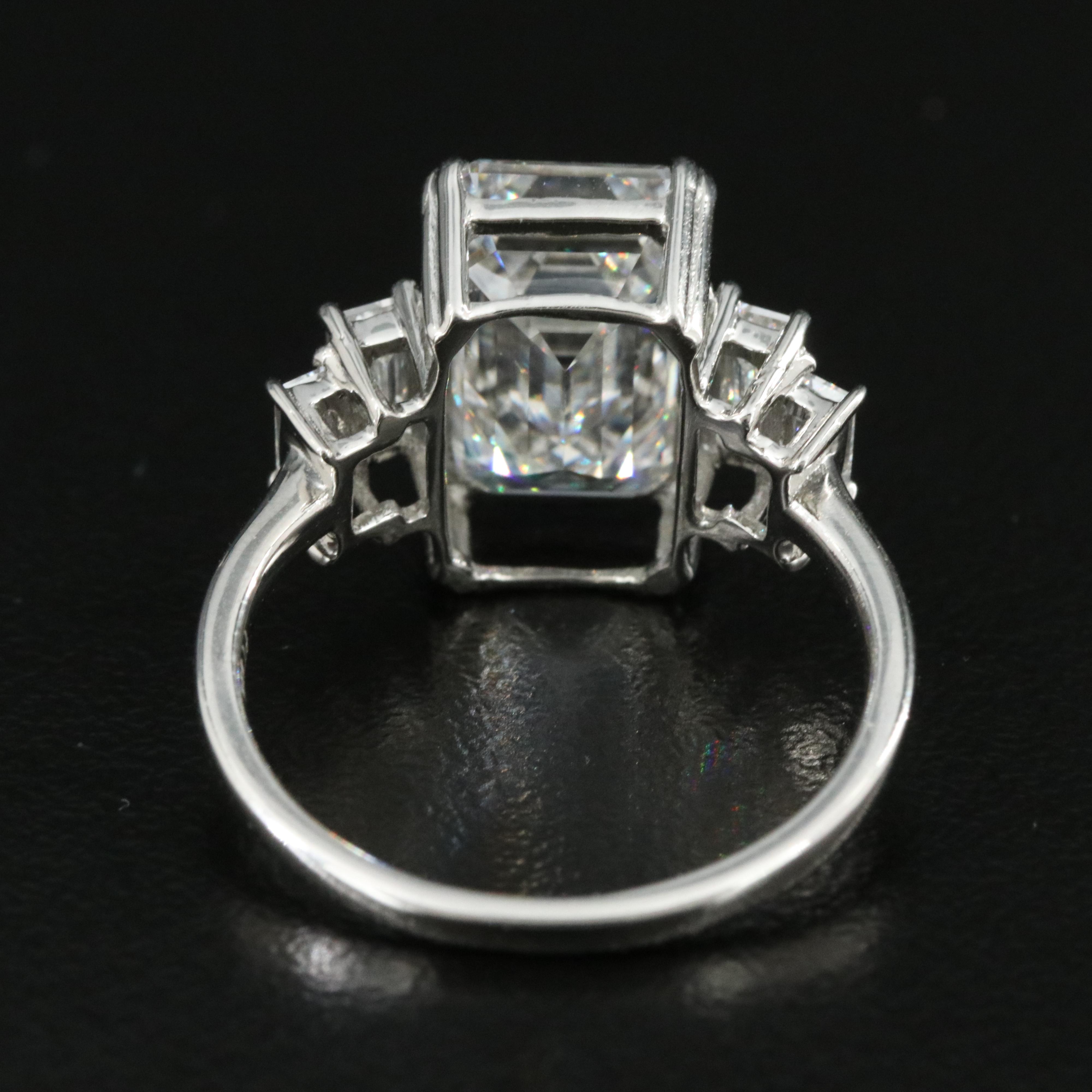 Platinum 6.23 CTW Lab Grown Diamond Ring with IGI Report