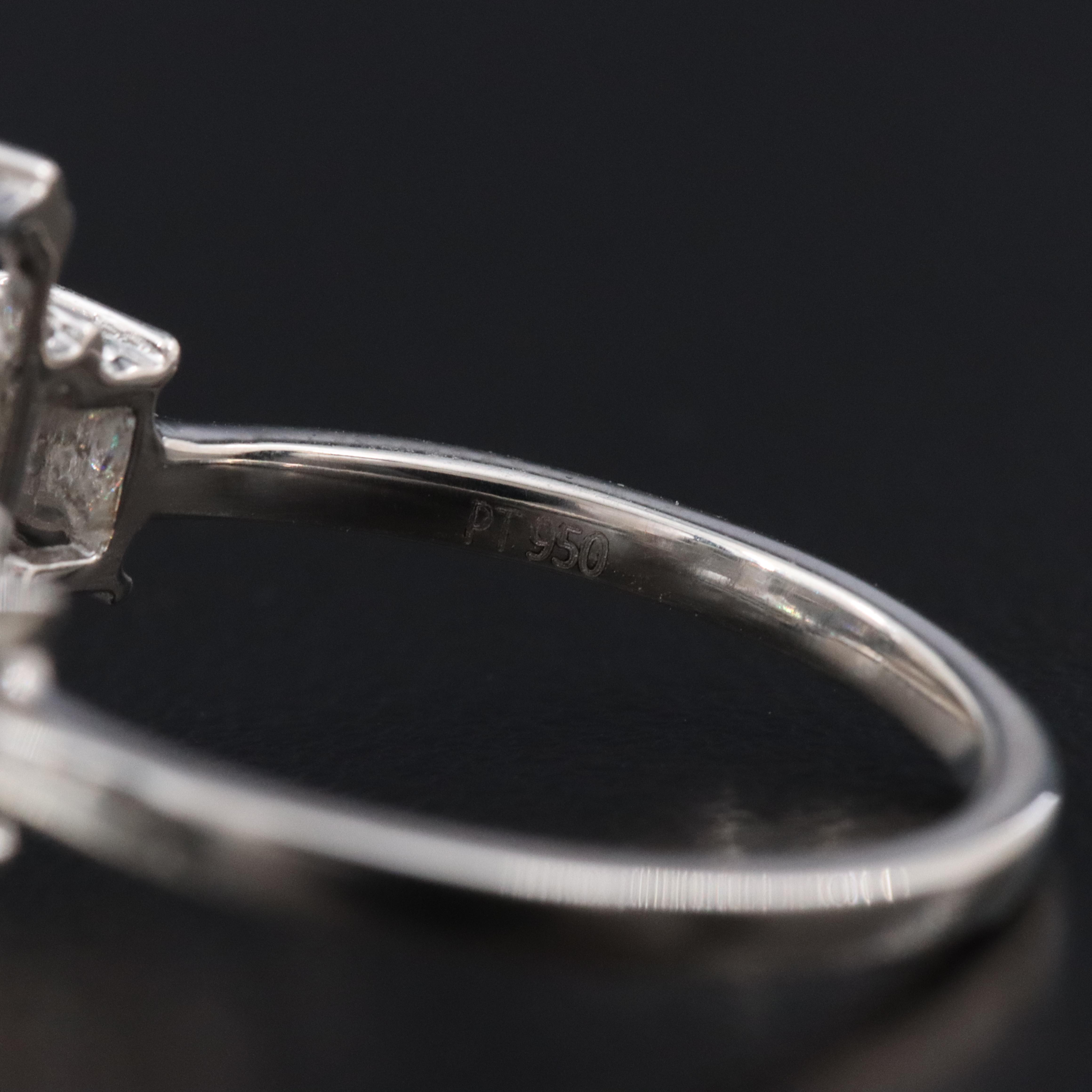 Platinum 6.47 CTW Lab Grown Diamond Ring with IGI Report