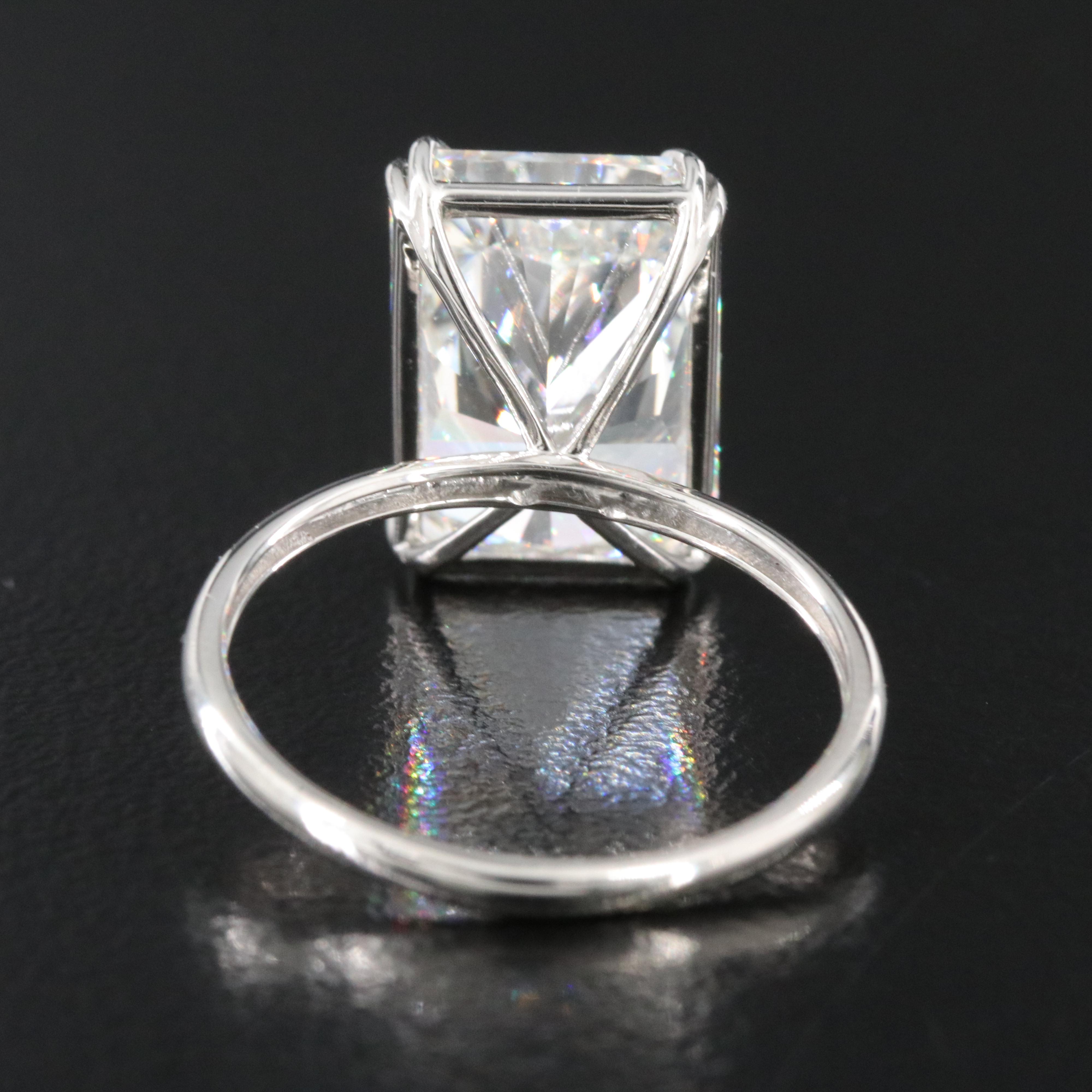 Platinum 7.01 CT Lab Grown Diamond Solitaire Ring with IGI Report