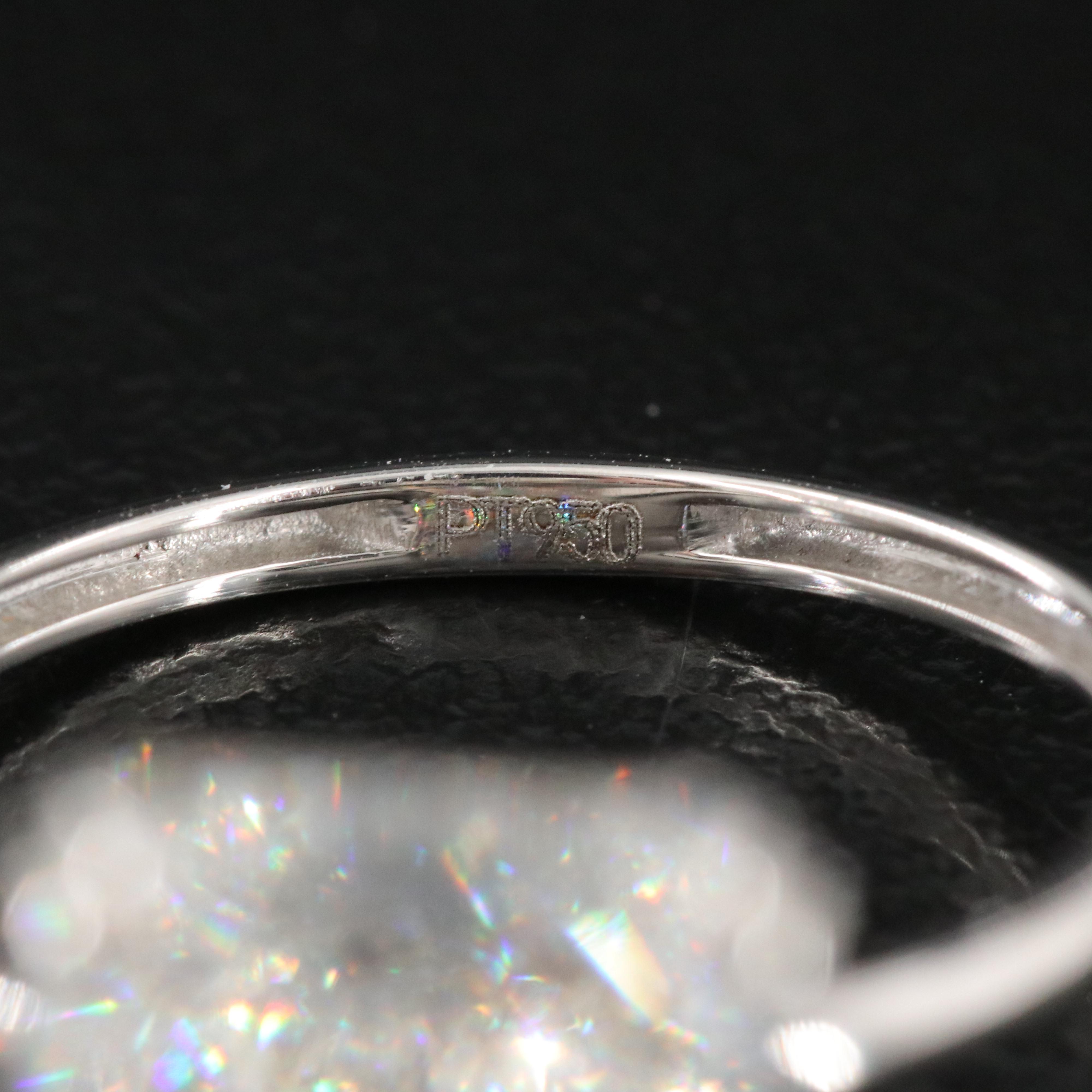 Platinum 7.01 CT Lab Grown Diamond Solitaire Ring with IGI Report